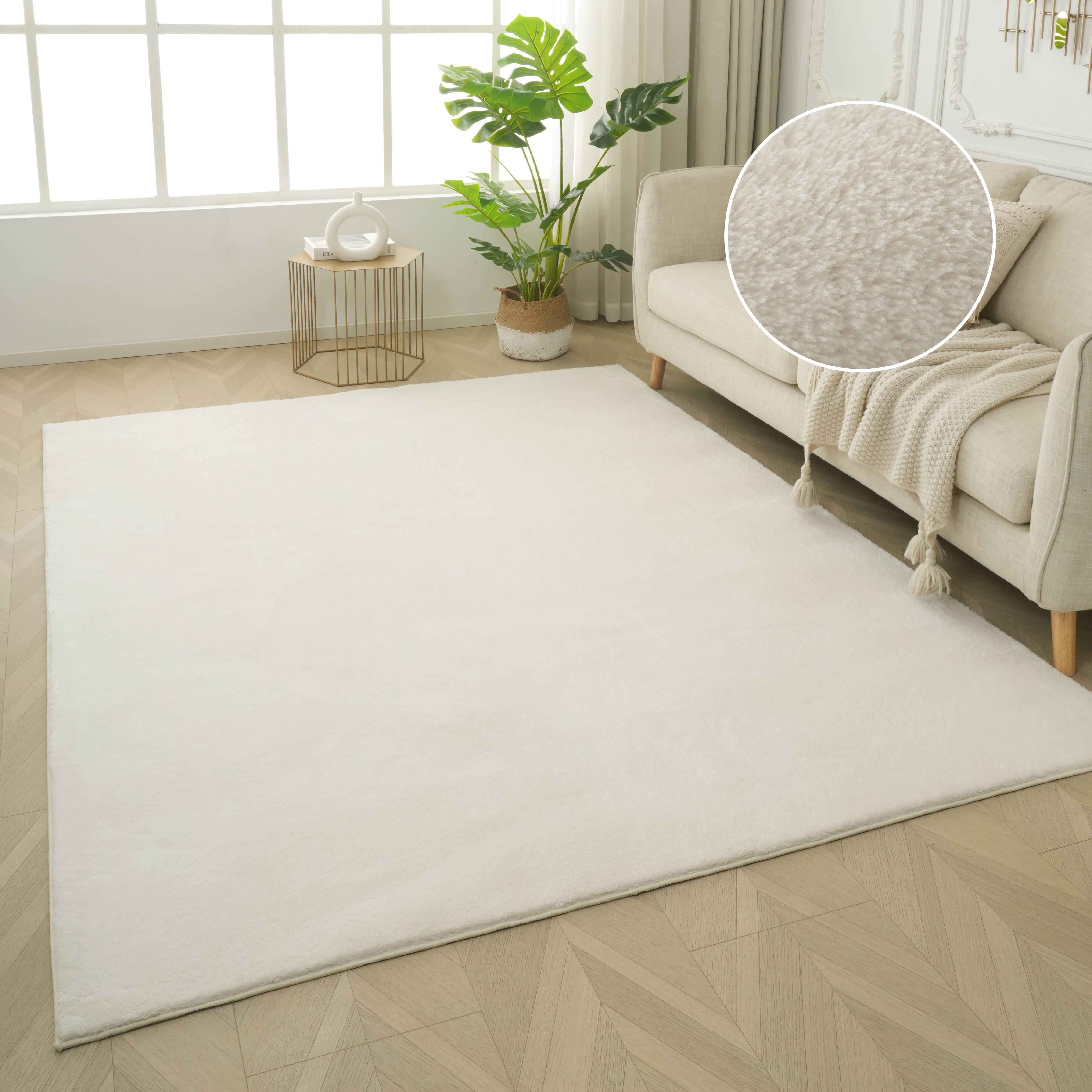 my home Teppich Cali, weich, modern, waschbar, rechteckig, Höhe: 16 mm, Uni günstig online kaufen