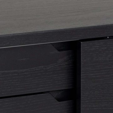 ebuy24 Sideboard ALine Sideboard 1 Tür, 4 Schubladen schwarz.