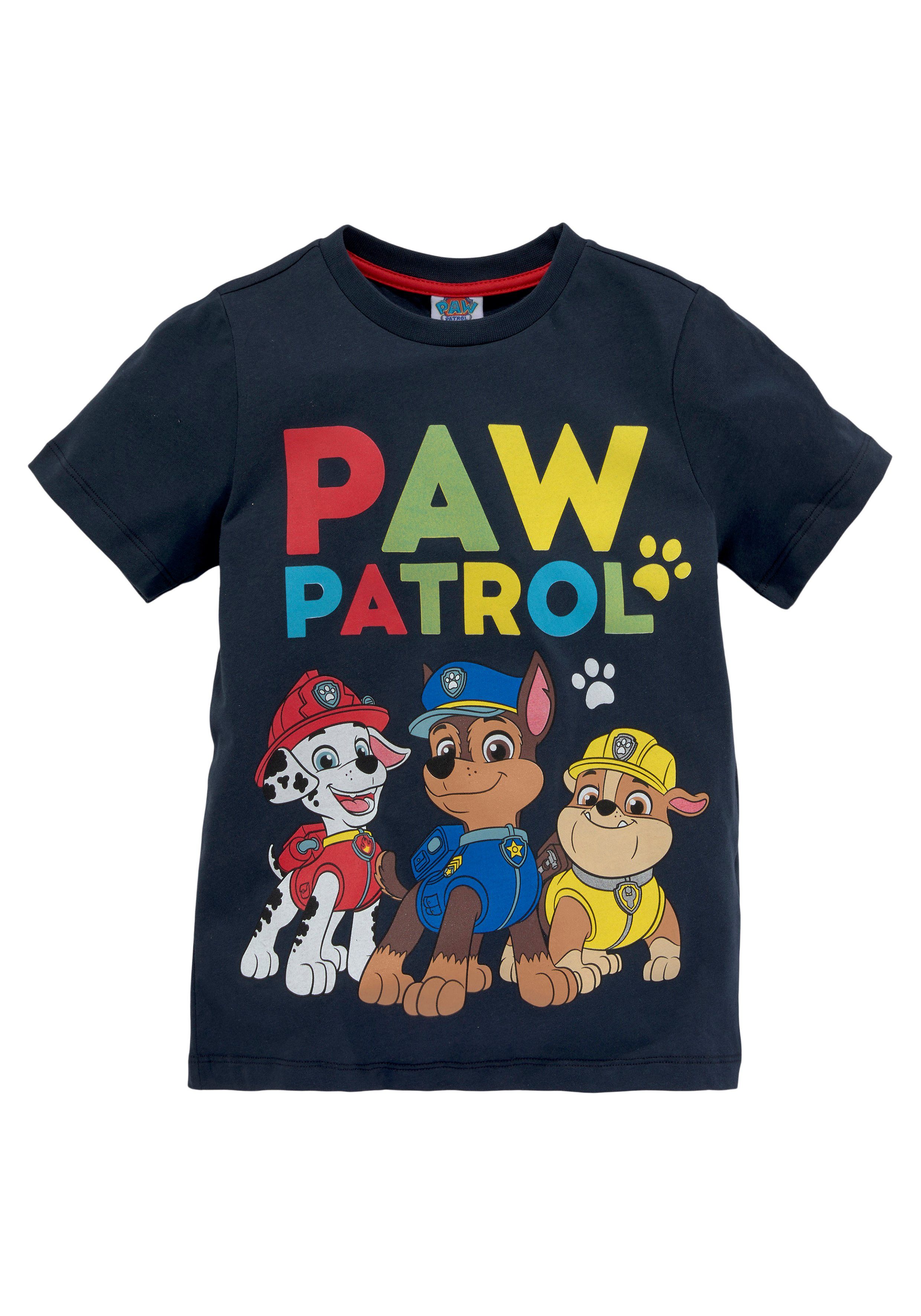 navy/grey & Bermudas (Set, 2-tlg) PATROL PAW T-Shirt