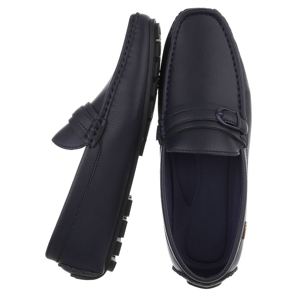 Coolwalk Herren Mokassin Slip-On mit profilierter Sohle Slipper (91563739) Flach Slipper in Dunkelblau – Bild 2 von 5