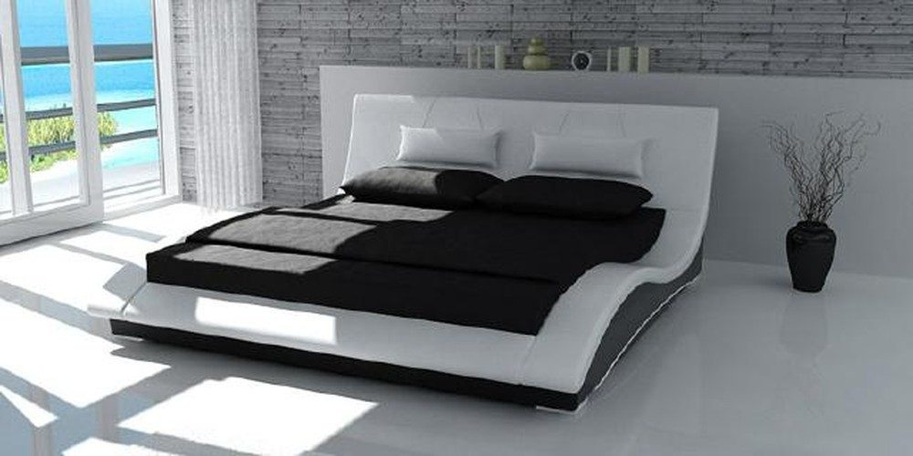 Xlmoebel Polsterbett Elegantes Polsterbett mit freier Farbauswahl und modernem Design (Bett, Bett Betten - SWING), Hergestellt in Europa