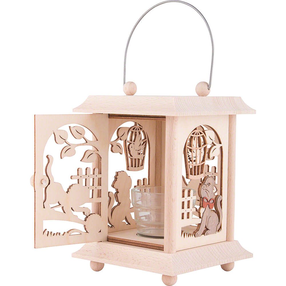 Kuhnert Schwibbogen Tischlaterne Katzen (24cm) von Drechslerei Kuhnert