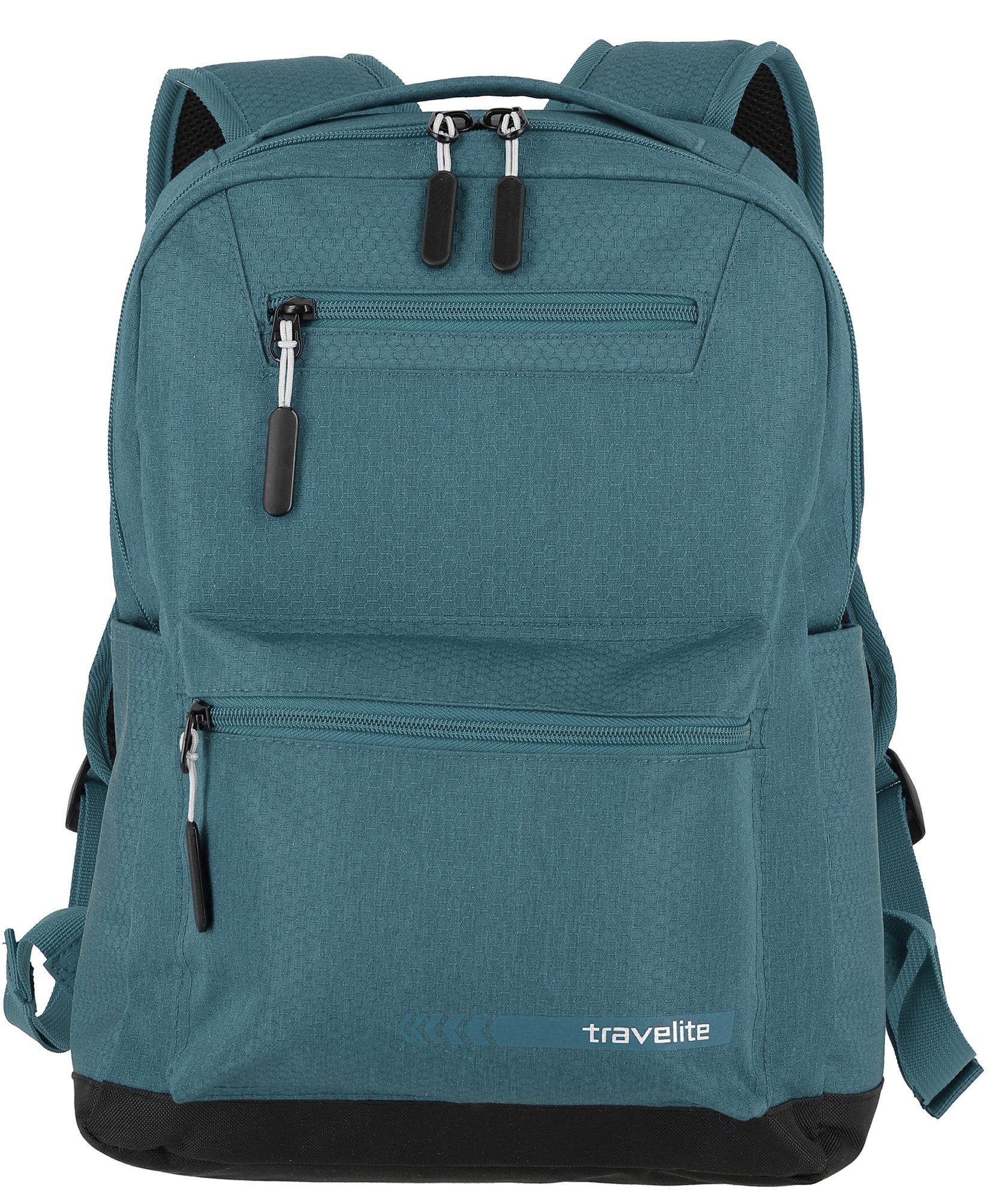 travelite Laptoprucksack Kick Off M, 40 cm, petrol, mit 13-Zoll Laptopfach | Businesstaschen