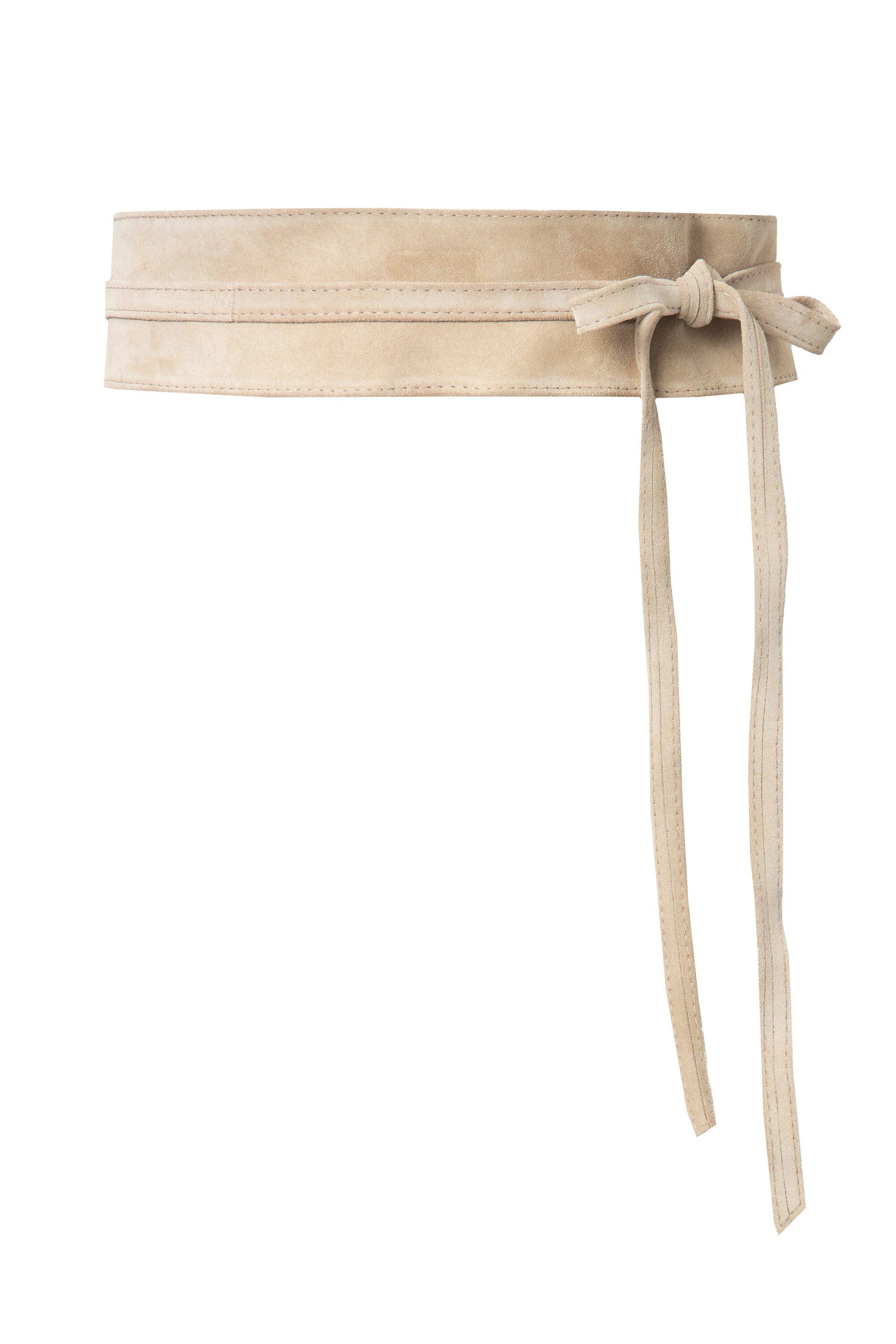 Ulla Popken Hüftgürtel Leder-Bindegürtel Veloursleder Einheitsgröße günstig online kaufen