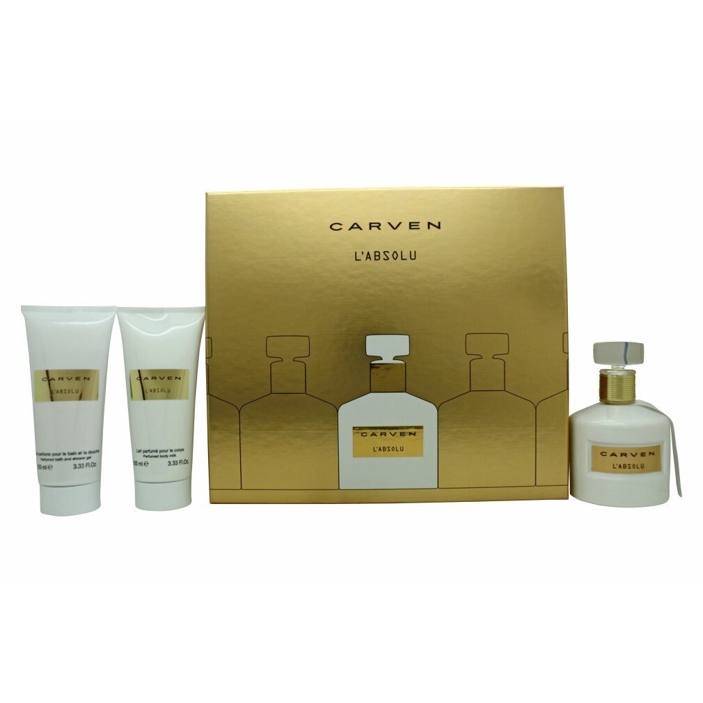 CARVEN Duft-Set L'Absolu Gift Set 100ml EDP + 100ml Body Milk + 100ml Shower Gel