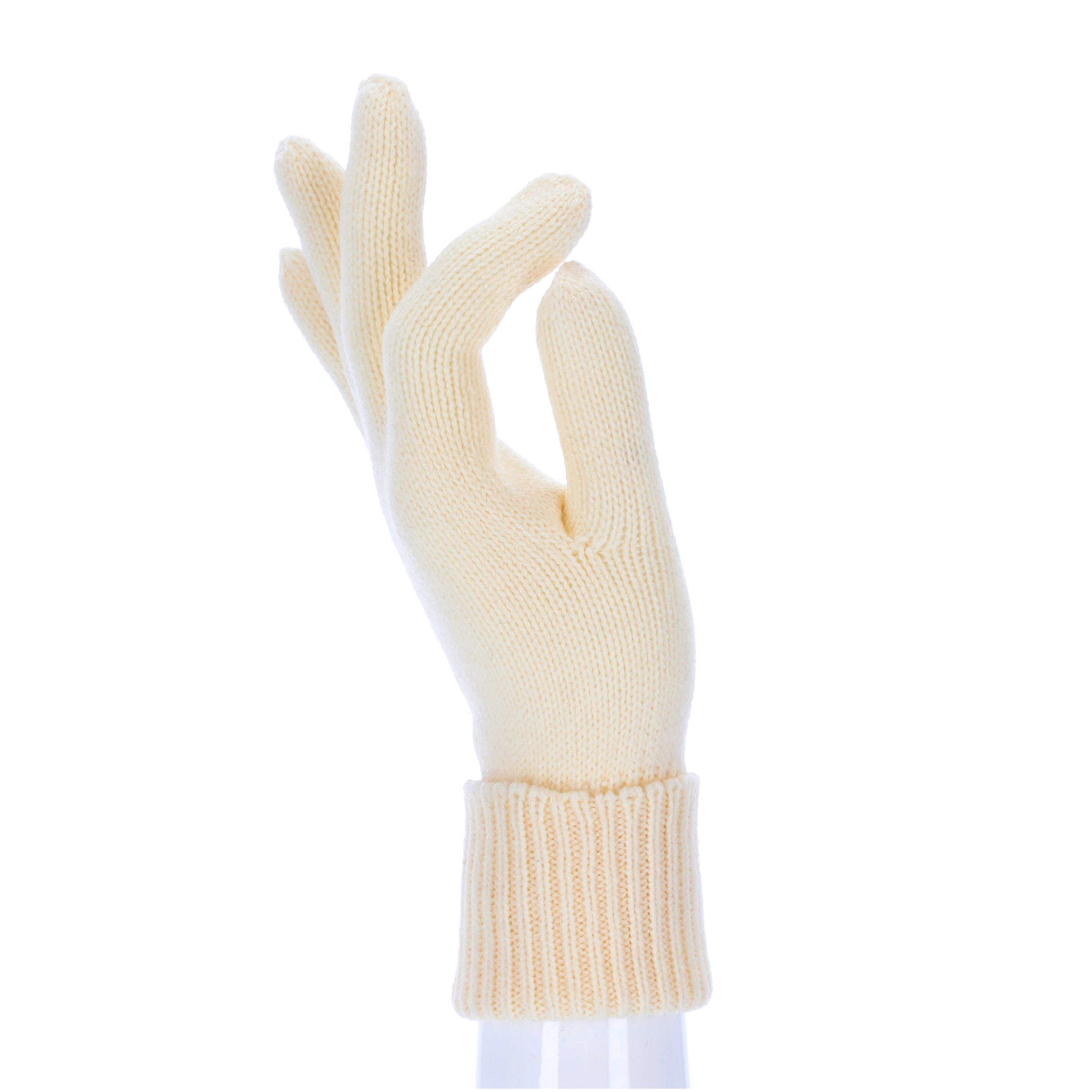 halsüberkopf Accessoires Strickhandschuhe Feinstrick Handschuh uni in tolle günstig online kaufen