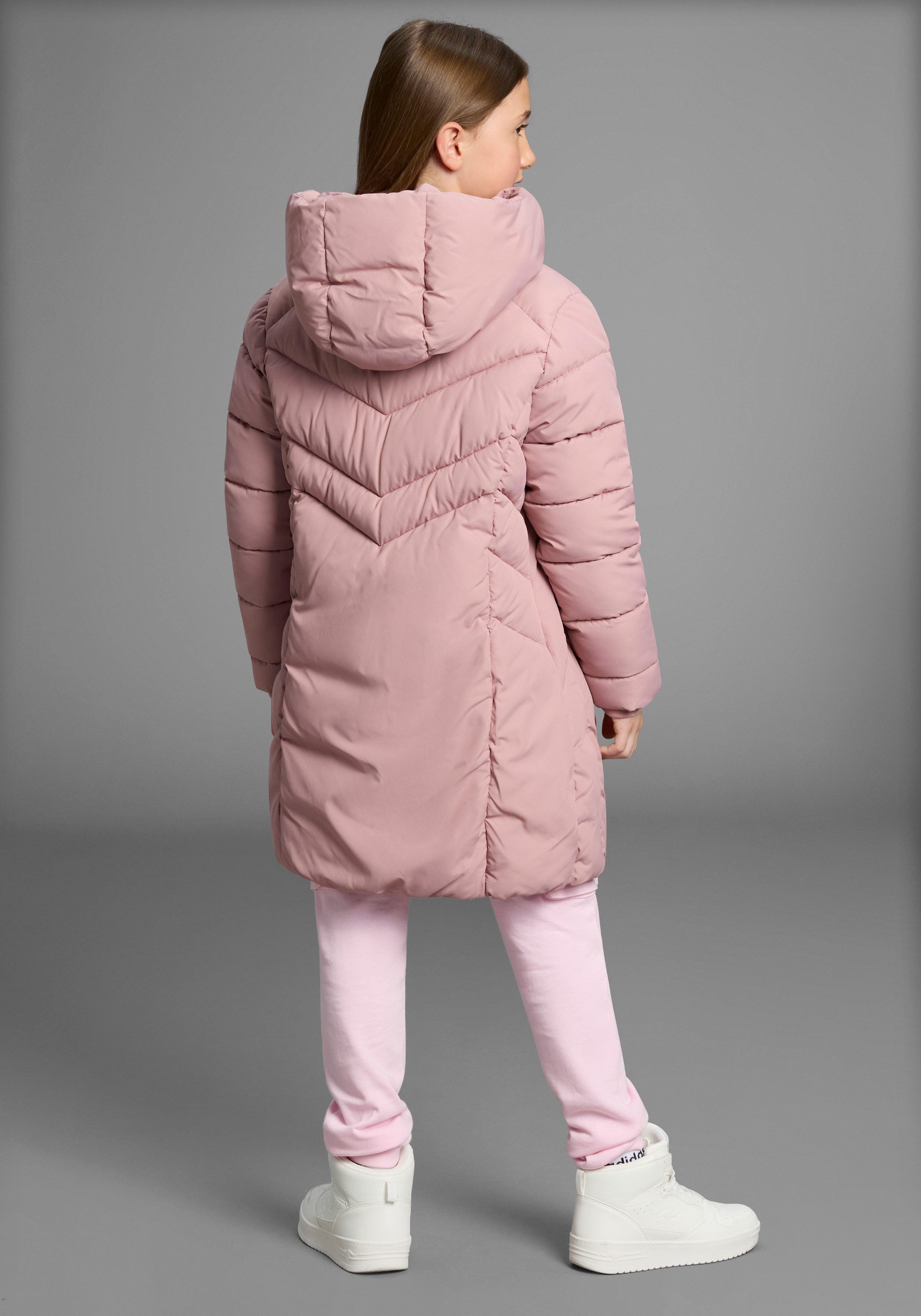 KangaROOS Outdoorjacke Wintermantel Steppmantel, mit modischer Steppung, warm gefüttert