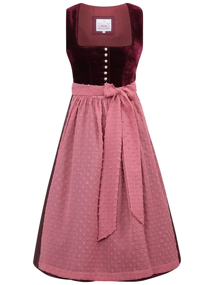 MarJo Dirndl Dirndl Wolfersdorf 70cm Länge bordeaux