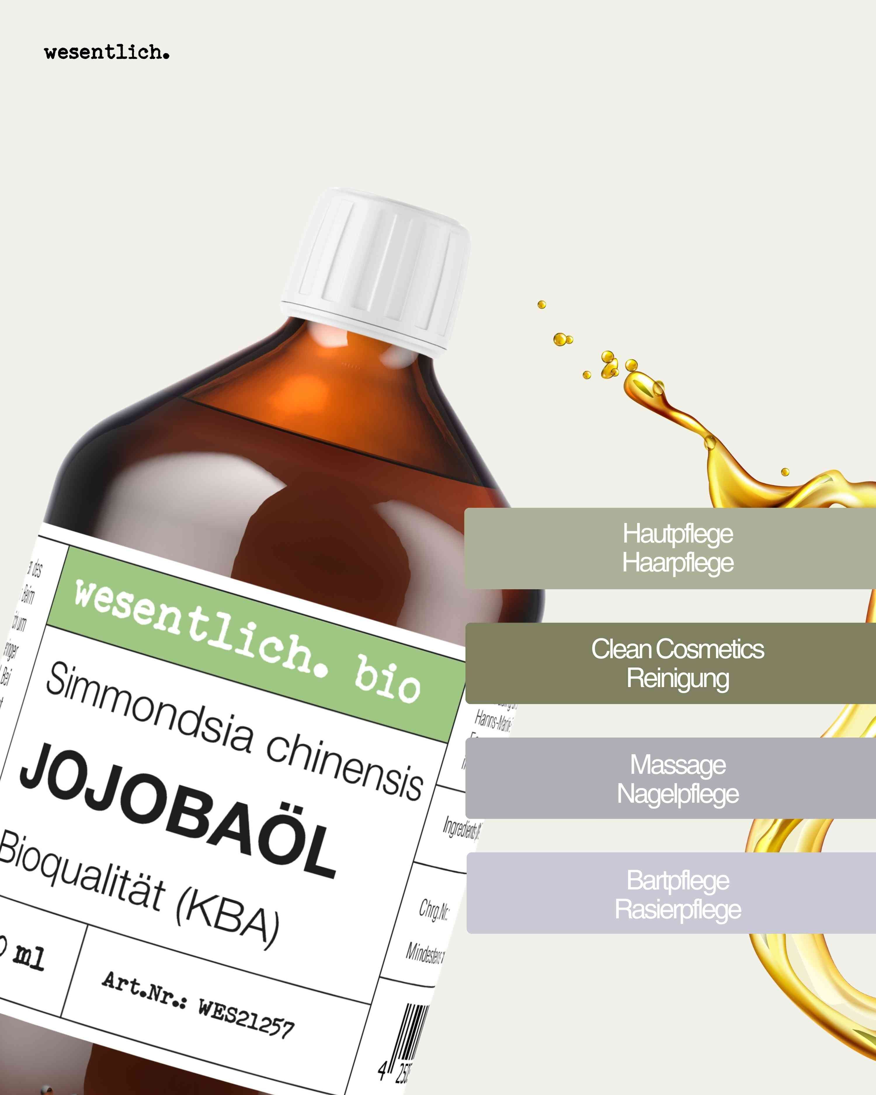wesentlich. Körperöl Jojobaöl bio 500ml