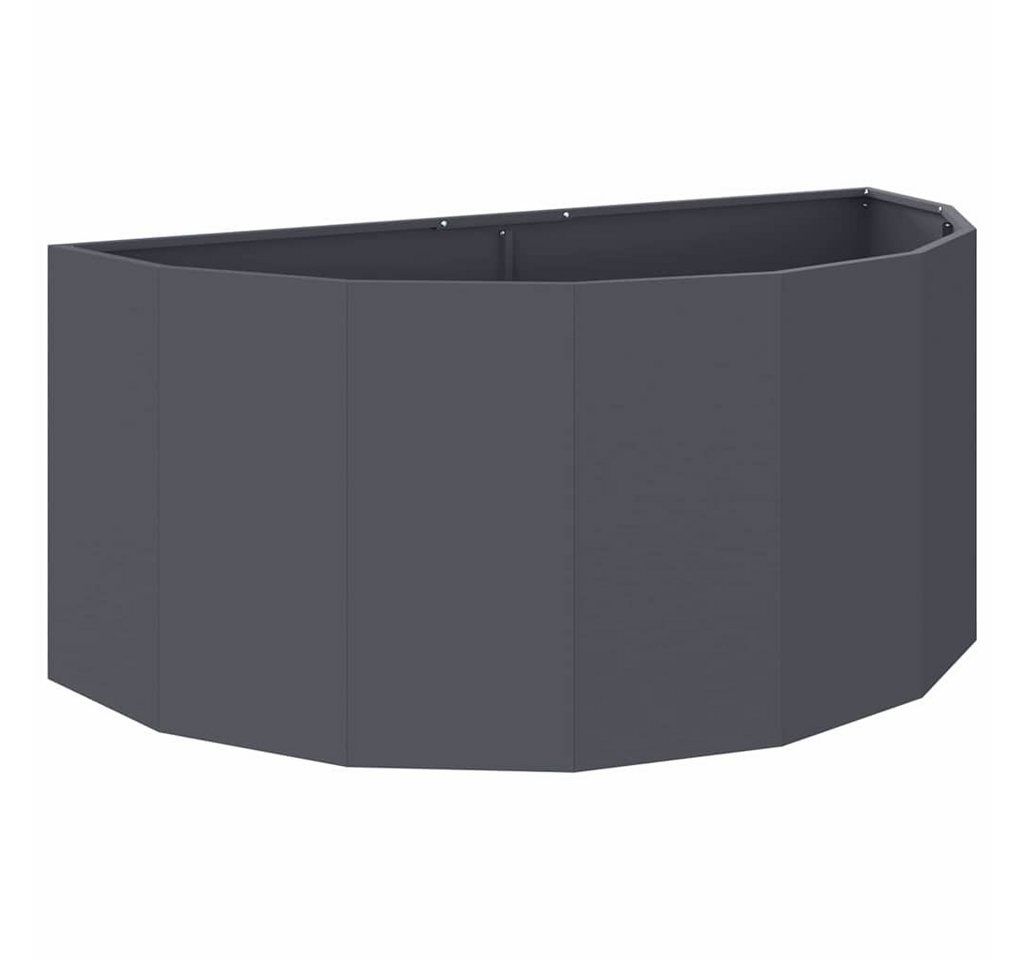 vidaXL Blumentopf Pflanzkübel Anthrazit 120 x 60 x 50 cm Stahl (1 St)