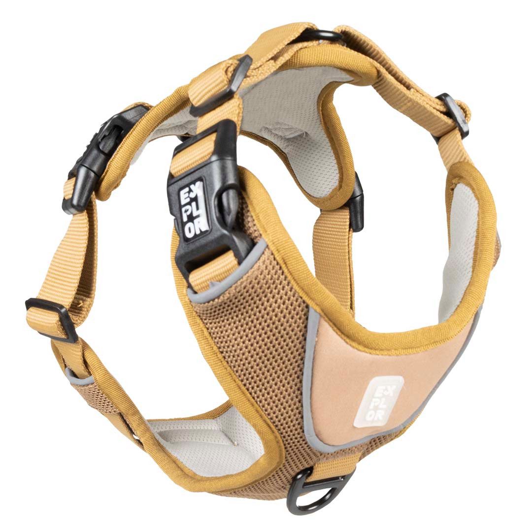 DUVO+ Hunde-Geschirr Duvoplus EXPLOR Ultimate Fit No-Pull-Geschirr - honey gold Maße: XS -