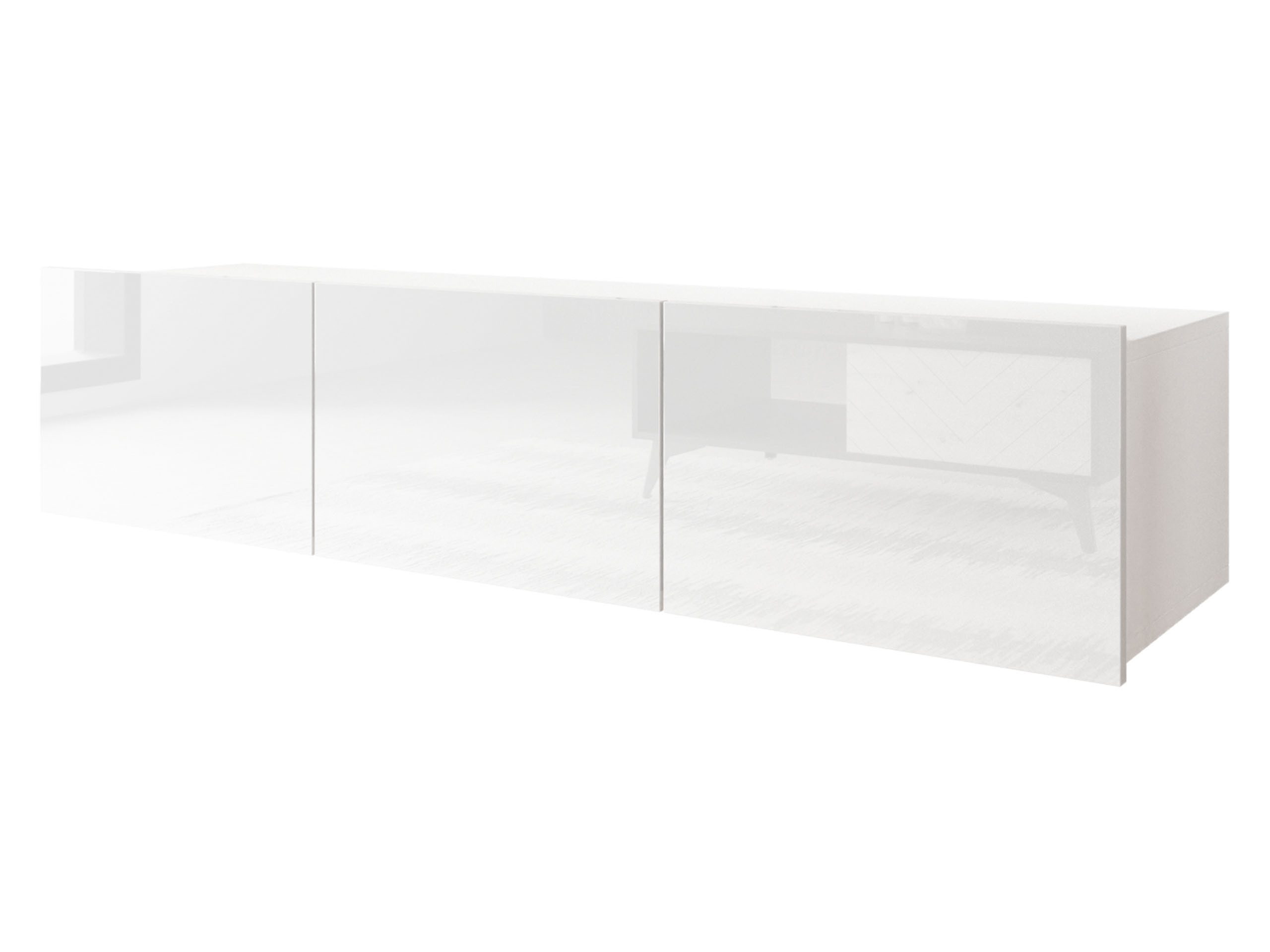 MIRJAN24 TV-Schrank Calabrini 150 04 (mit 3 Türen) ohne Griffe, silberne Be günstig online kaufen