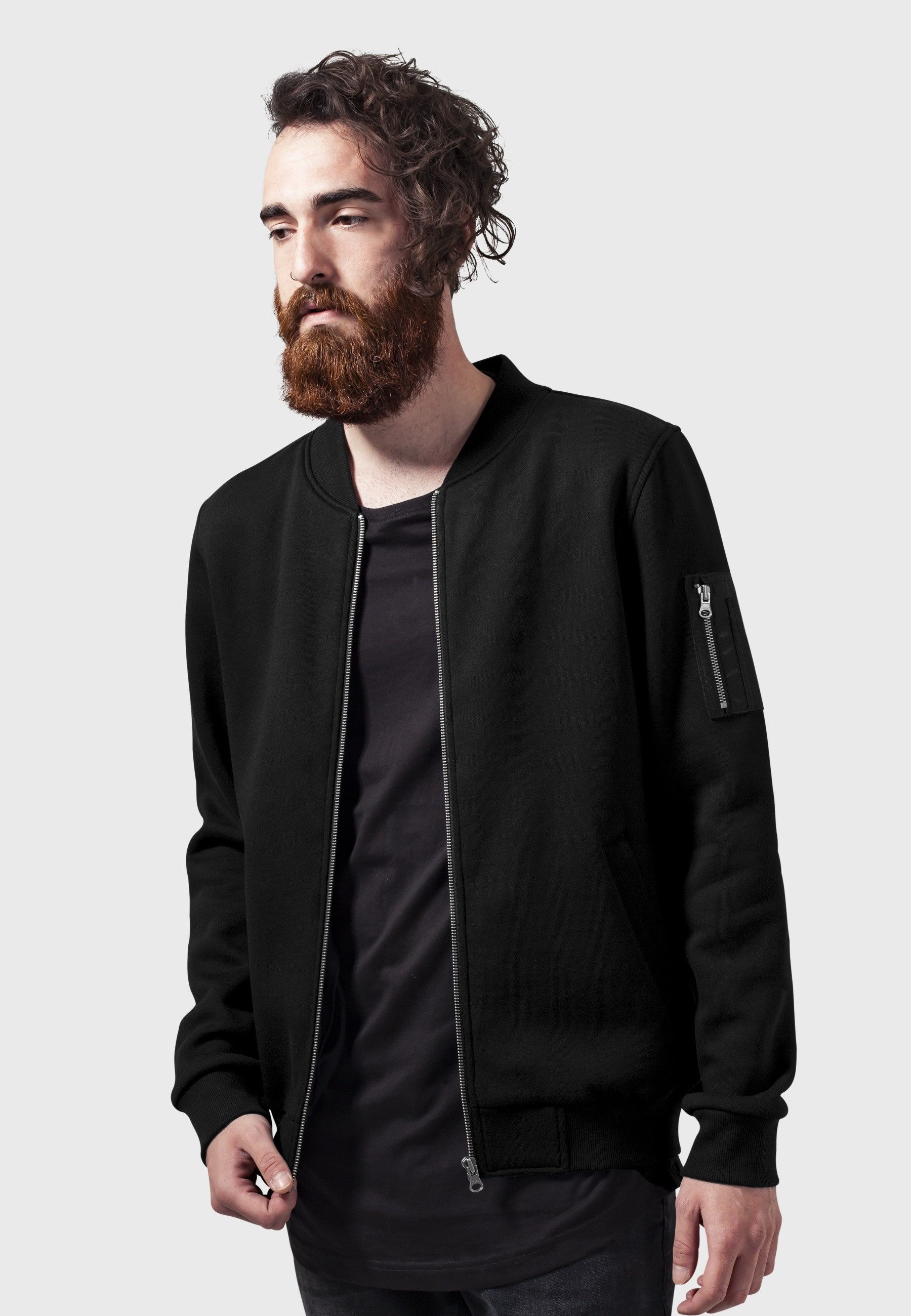 URBAN CLASSICS Anorak Urban Classics Herren Sweat Bomber Jacket (1-St)