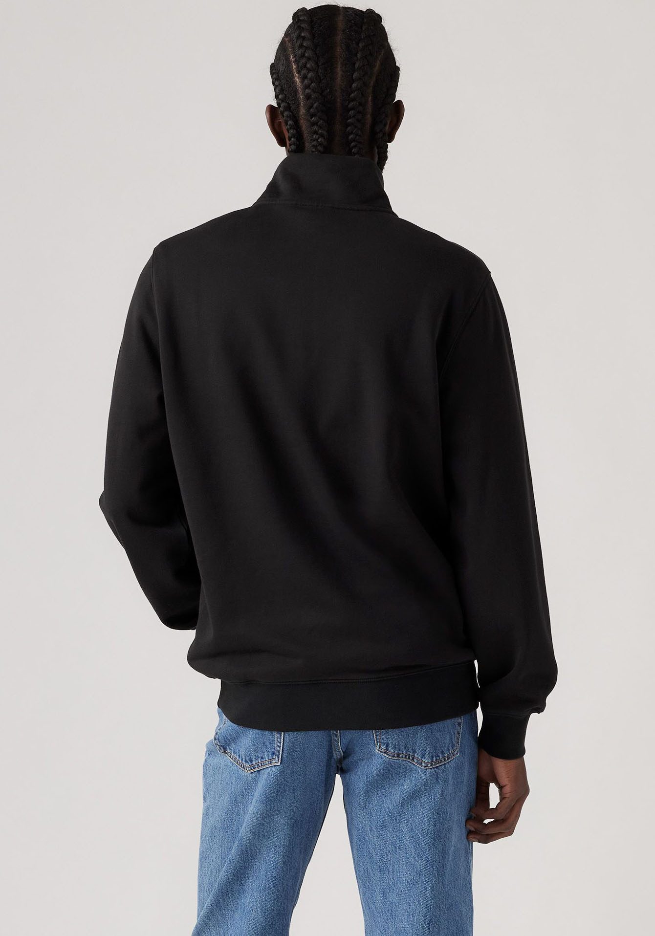 Levi's® Sweatshirt ORIGINAL HM 1/4 ZIP mit Troyer-Kragen und Logo-Stickerei