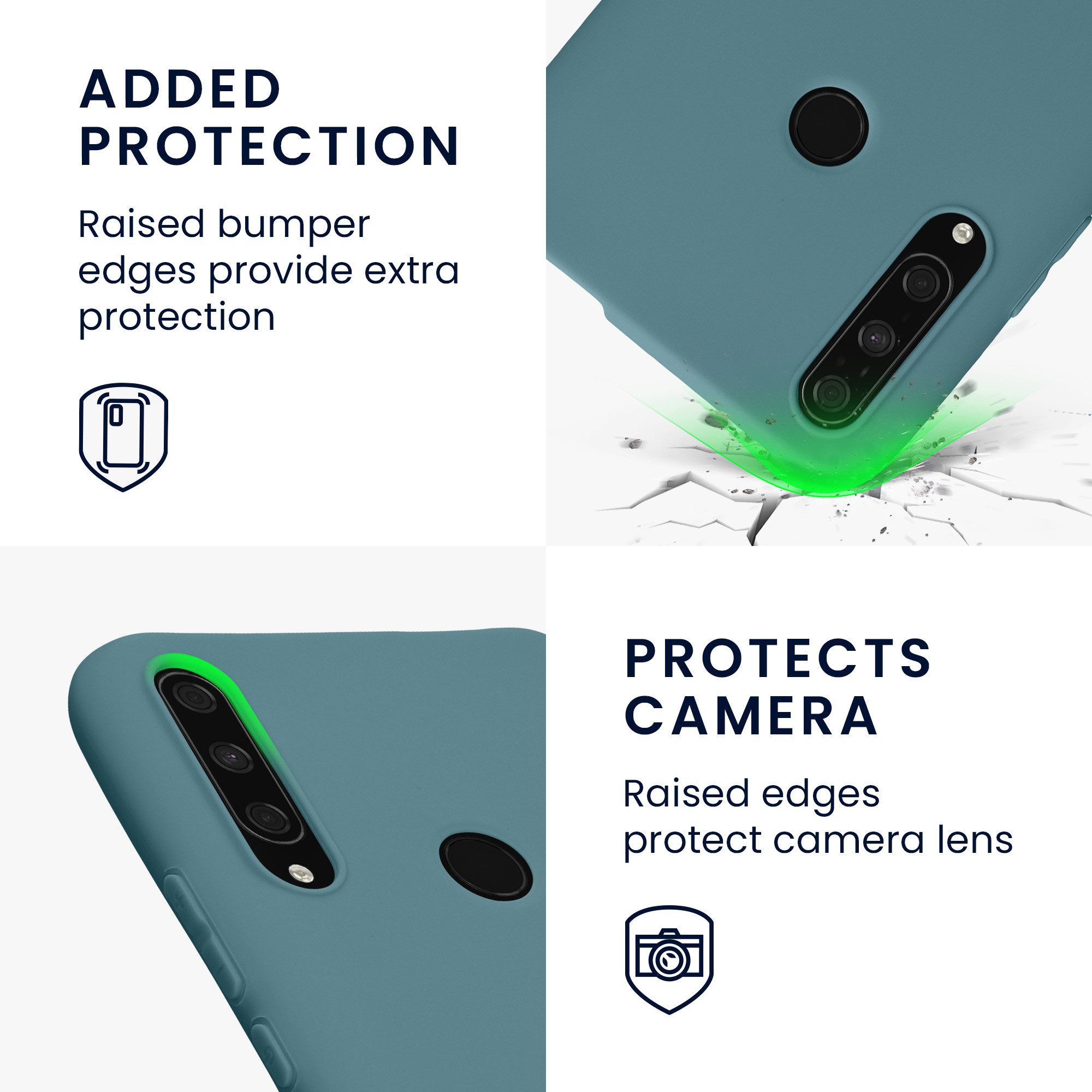 kwmobile Handyhülle Hülle für HONOR 9X (EU-Version), Hülle Silikon - Soft Handyhülle - Handy Case Cover