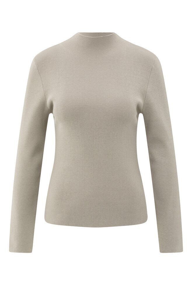 YAYA Rundhalspullover Zweifarbiges Oberteil günstig online kaufen