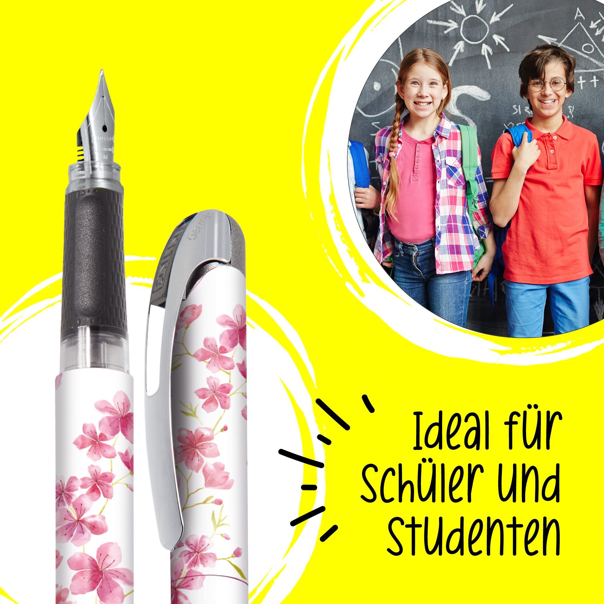 Online Schule, für Füller ergonomisch, Pen hergestellt Blossom Cherry in ideal Deutschland College die Füllhalter,