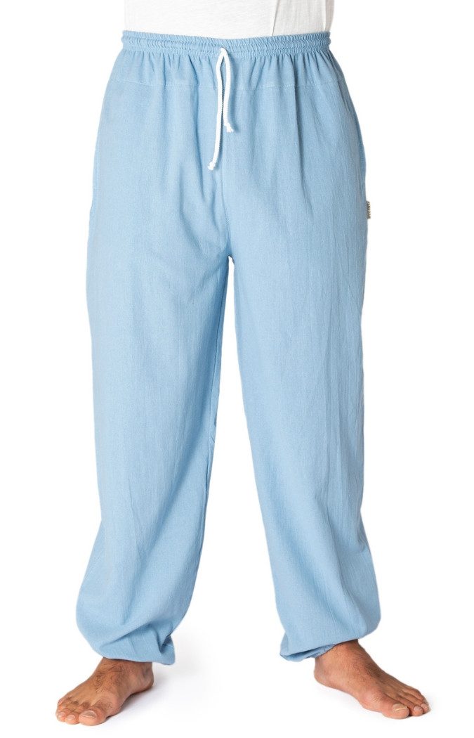Stoffhose Sommerhose aus Baumwolle - blickdicht - leichte Freizeithose - Unisex