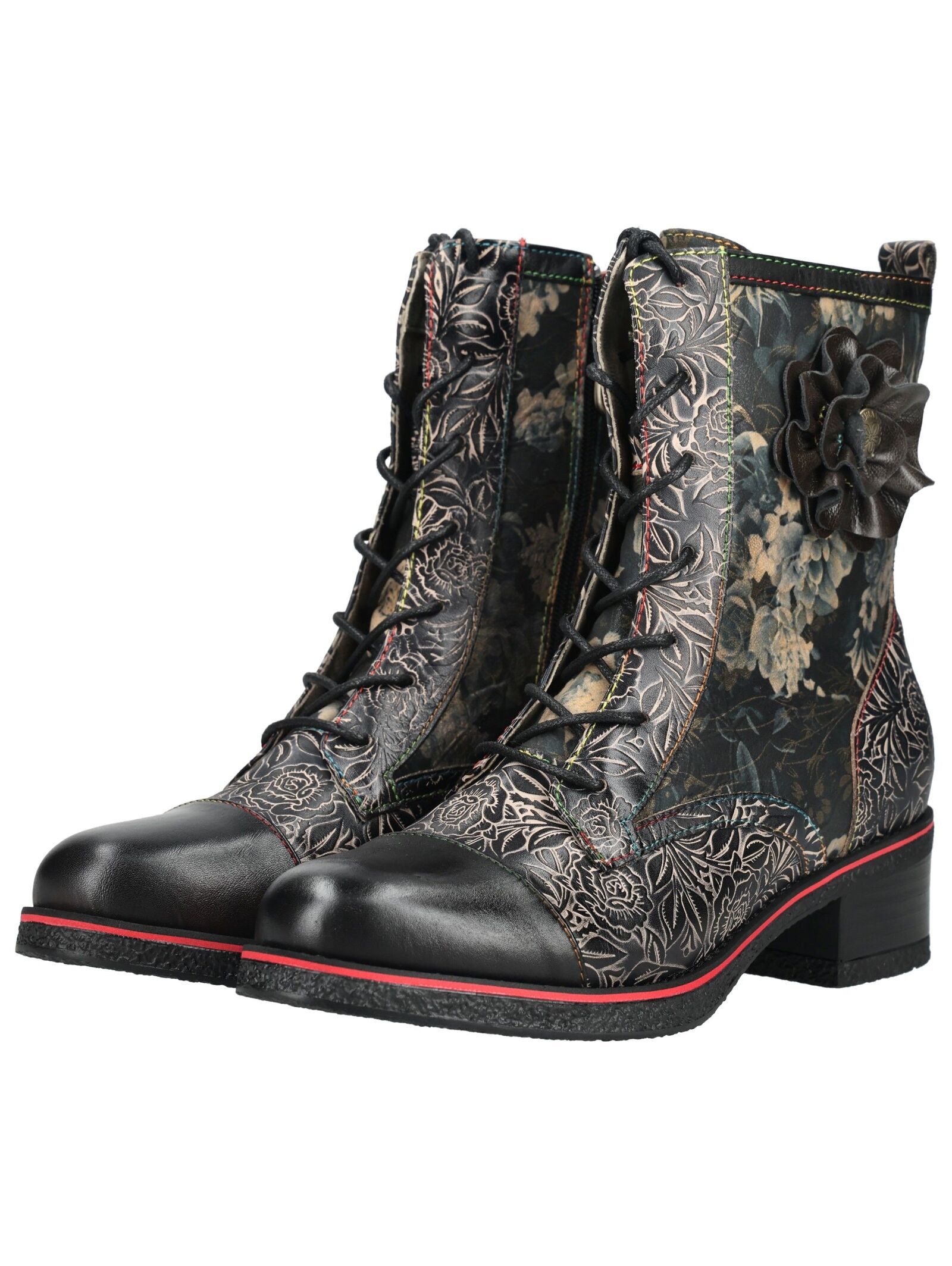 LAURA VITA LAURA VITA Stiefelette Leder/Textil Schnürstiefelette – Bild 4 von 5