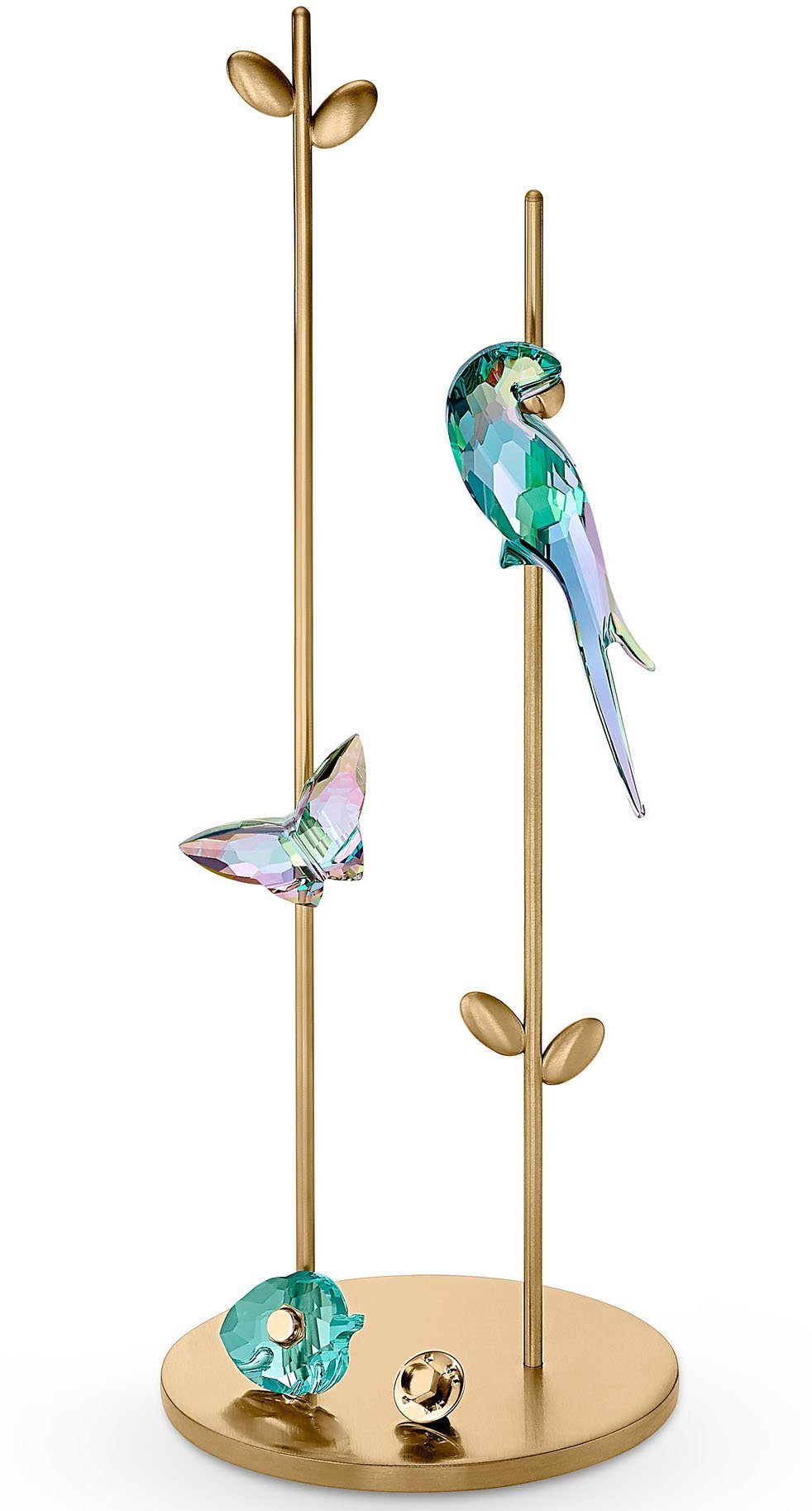 Swarovski Dekoobjekt »Jungle Beats Papagei Magnet, leuchtend grün, groß, 5572152« (1 Stück), Swarovski® Kristall-HomeTrends