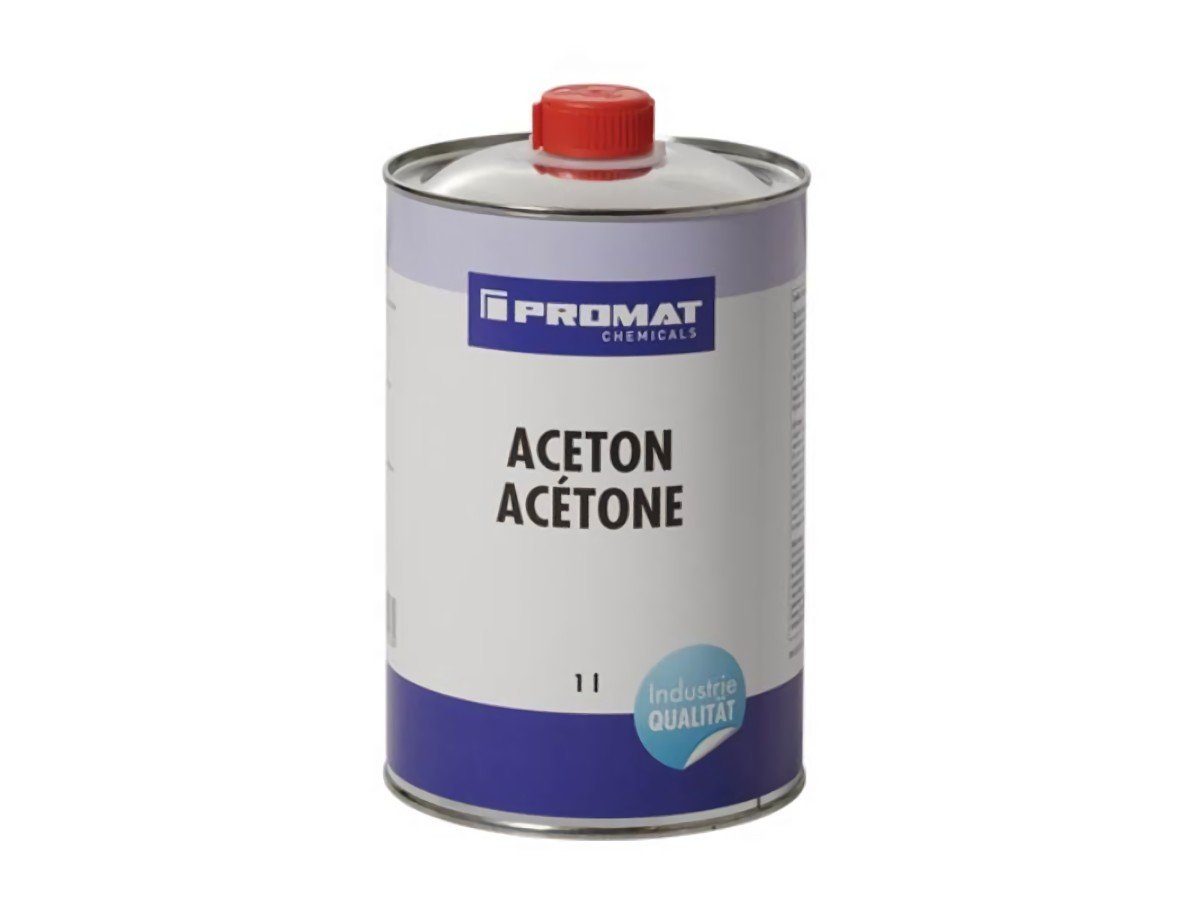 PROMAT Werkzeug »12er Pack Aceton 1l Dose PROMAT CHEMICALS zum Vorreinigen  und Entfetten von Teilen aller Art · eignet sich insbesondere auch zum  Kleben von Acrylgläsern und vielen Kunststoffen · Dichte: 0,790 ·
