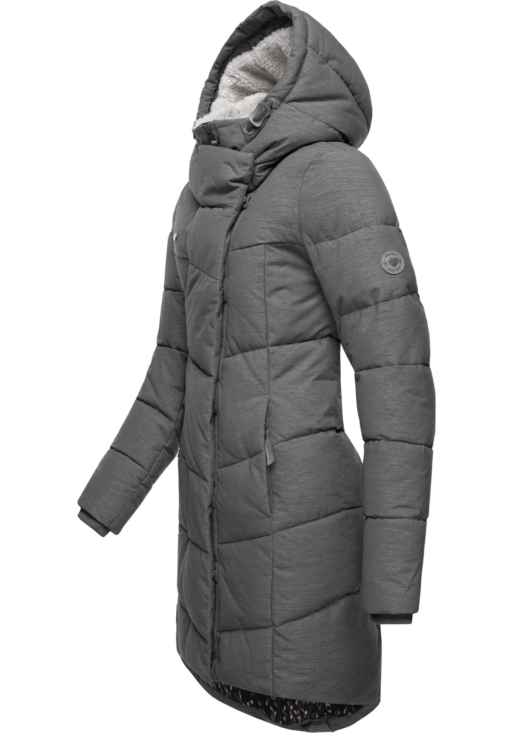 Ragwear Wintermantel Pavla stylischer Winterparka mit Teddyfutter und Kapuz günstig online kaufen