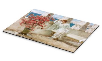 Posterlounge XXL-Wandbild Lawrence Alma-Tadema, Ihre Augen sind mit ihren Gedanken weit weg, Badezimmer Malerei