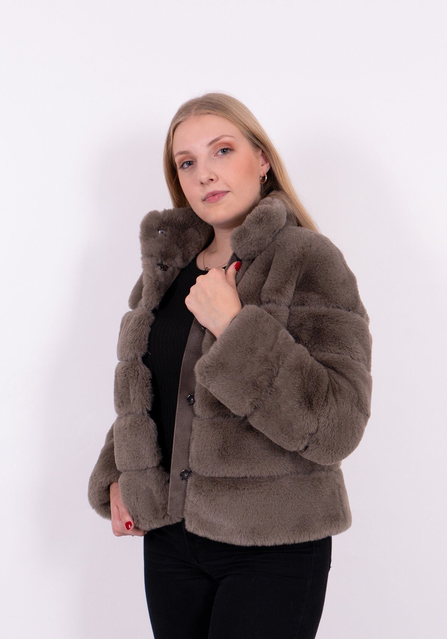 Passioni Fellimitatjacke Noelle - Basic Faux Fur Winterjacket günstig online kaufen