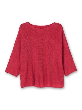 Sheego 3/4 Arm-Pullover Große Größen mit 3/4-Arm, aus Bändchengarn