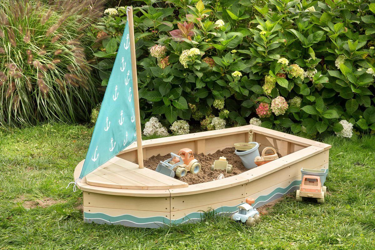 MUDDY BUDDY® Sandkasten Anchor Lover, natur - petrolblau günstig online kaufen