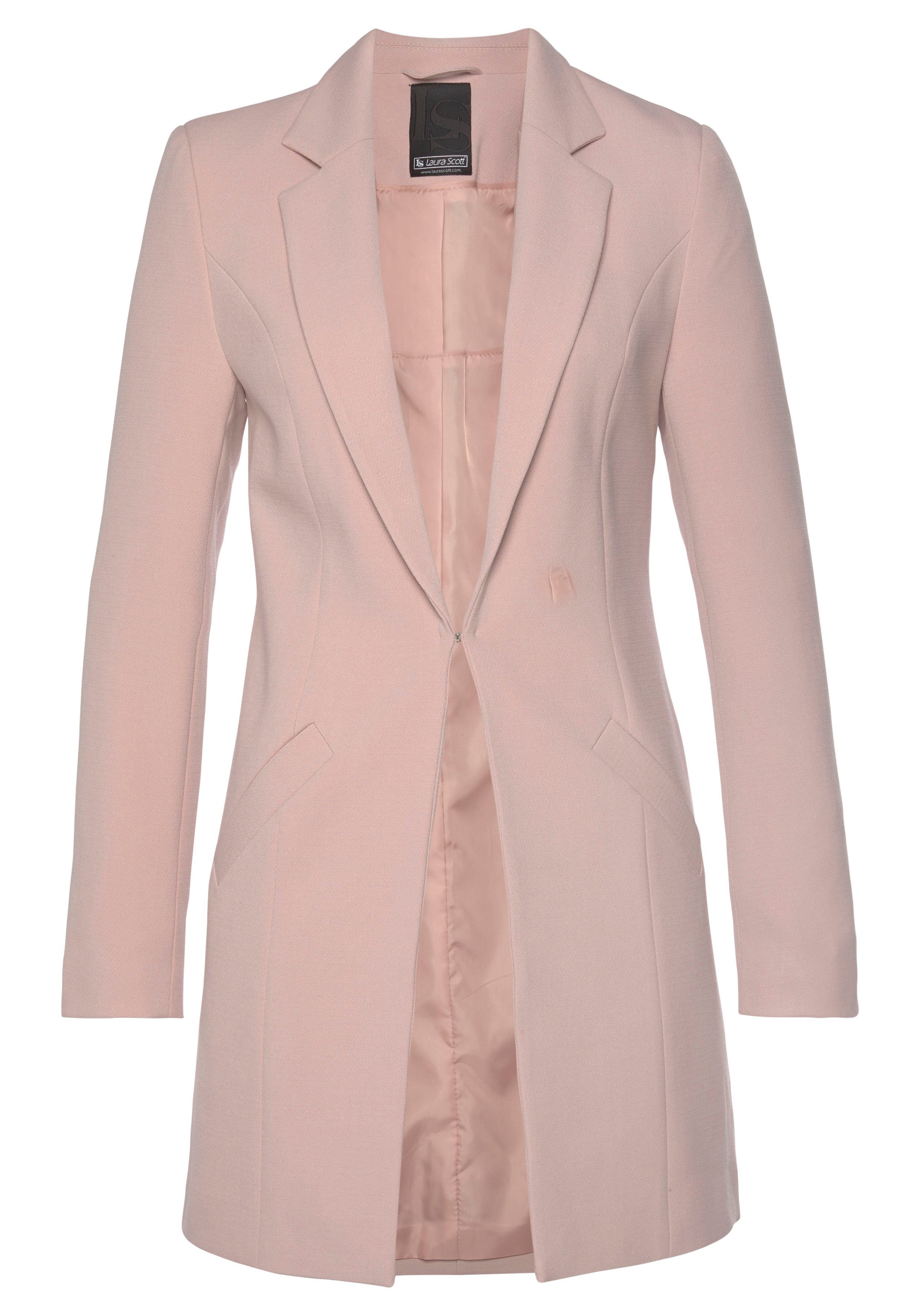 Scott tiefen rosa Longblazer Laura mit Reverskragen