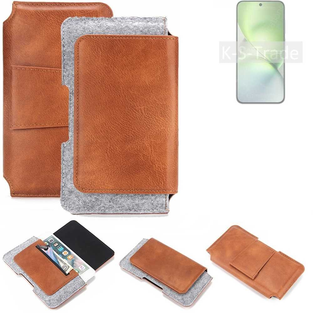 K-S-Trade Handyhülle für Vivo X200 Pro mini, Handyhülle Schutzhülle Gürteltasche Holster Gürtel Tasche