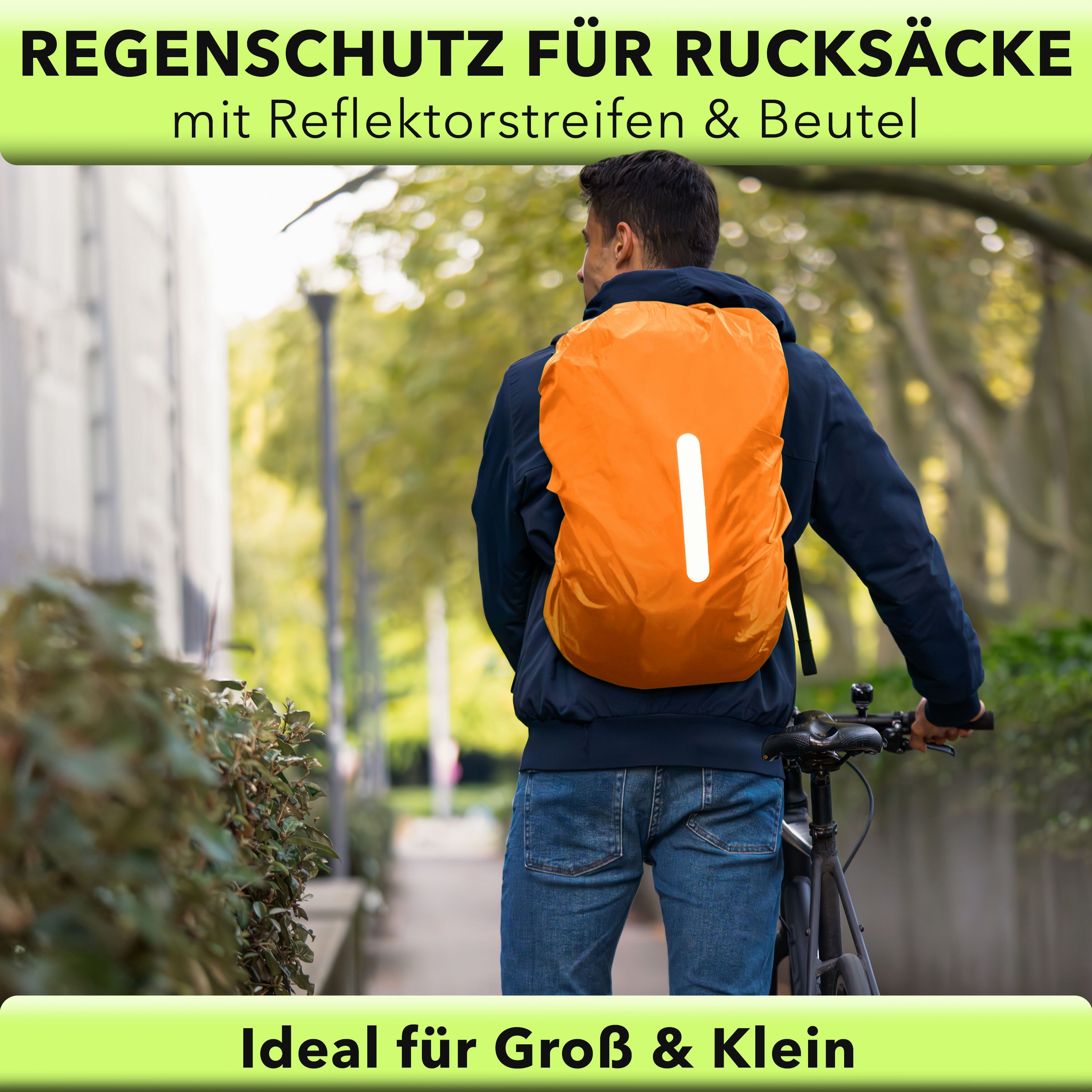 AVANA Rucksack-Regenschutz Rucksacküberzug mit Reflexstreifen (10-70L) Rege günstig online kaufen