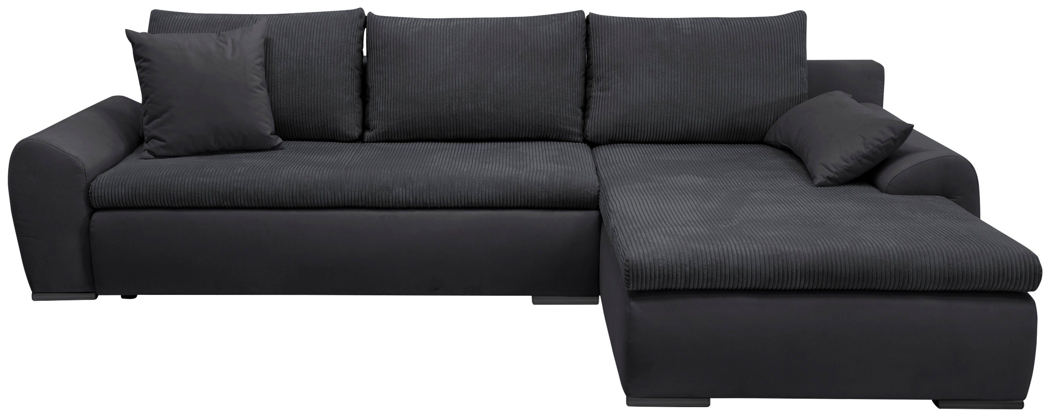 mit und Win, Bettkasten Home wahlweise affaire Bettfunktion Ecksofa