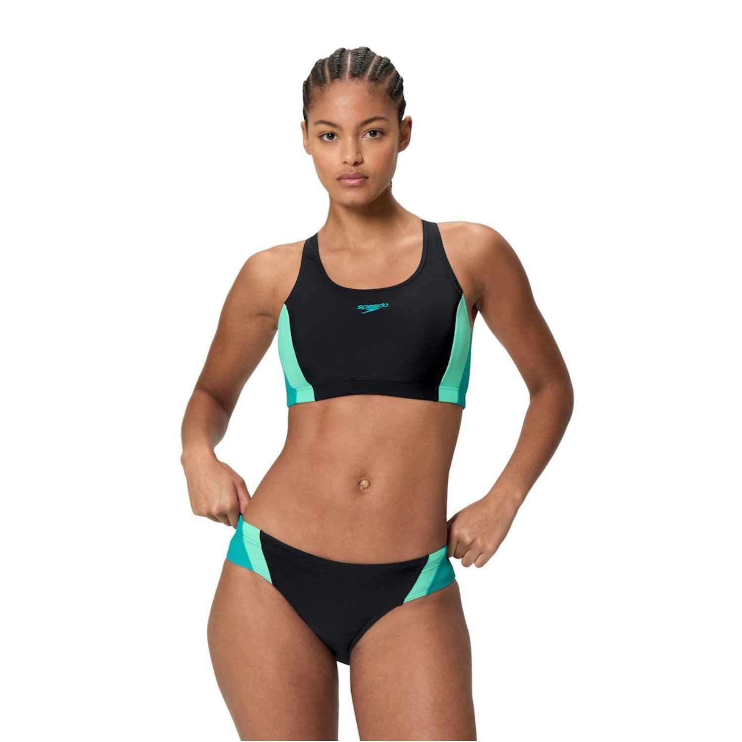 Speedo Tankini Bikini Colorblock