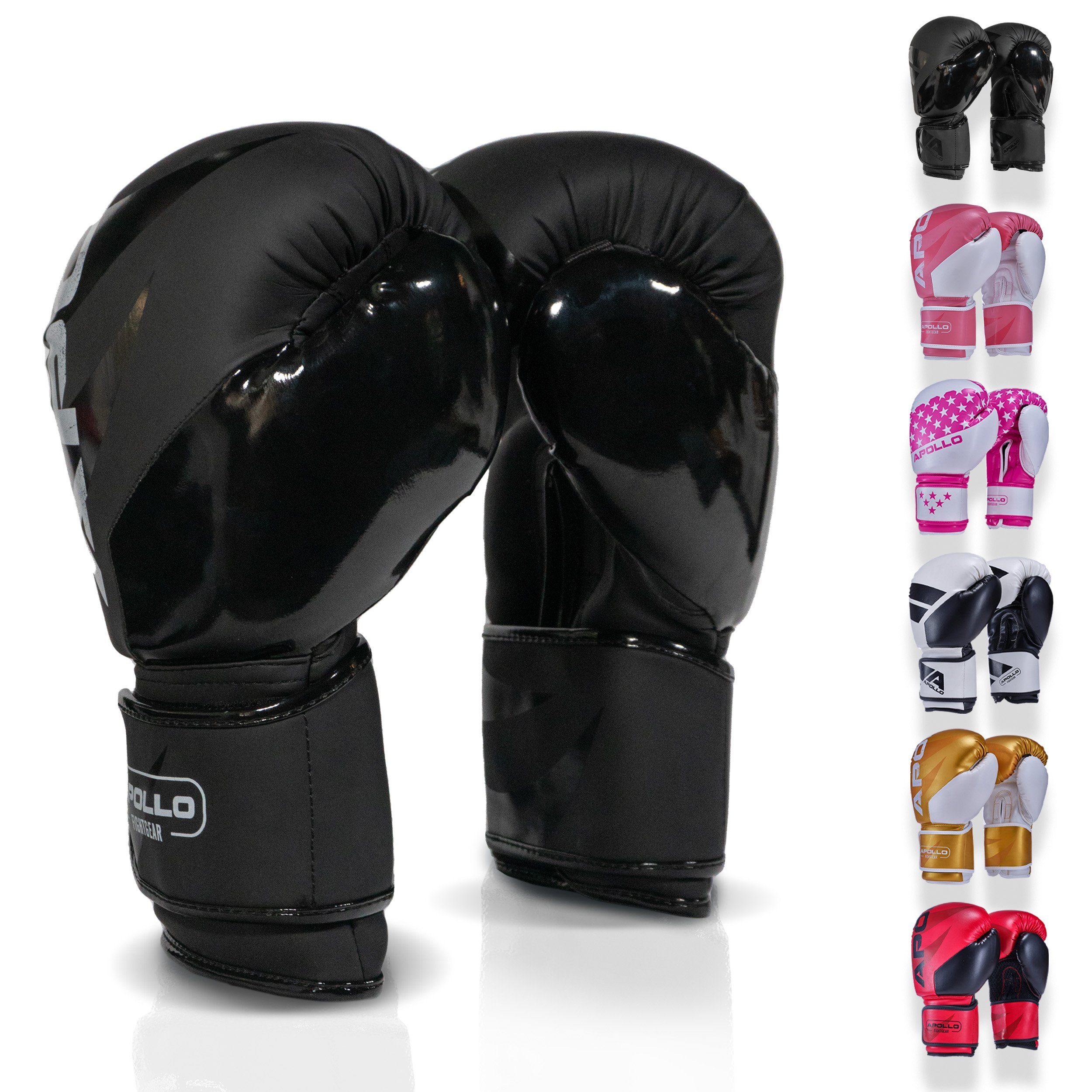 Apollo Boxhandschuhe Boxhandschuhe Männer Champion Thai Box Handschuhe, Training am Boxsack oder Sparring für Frauen und Männer