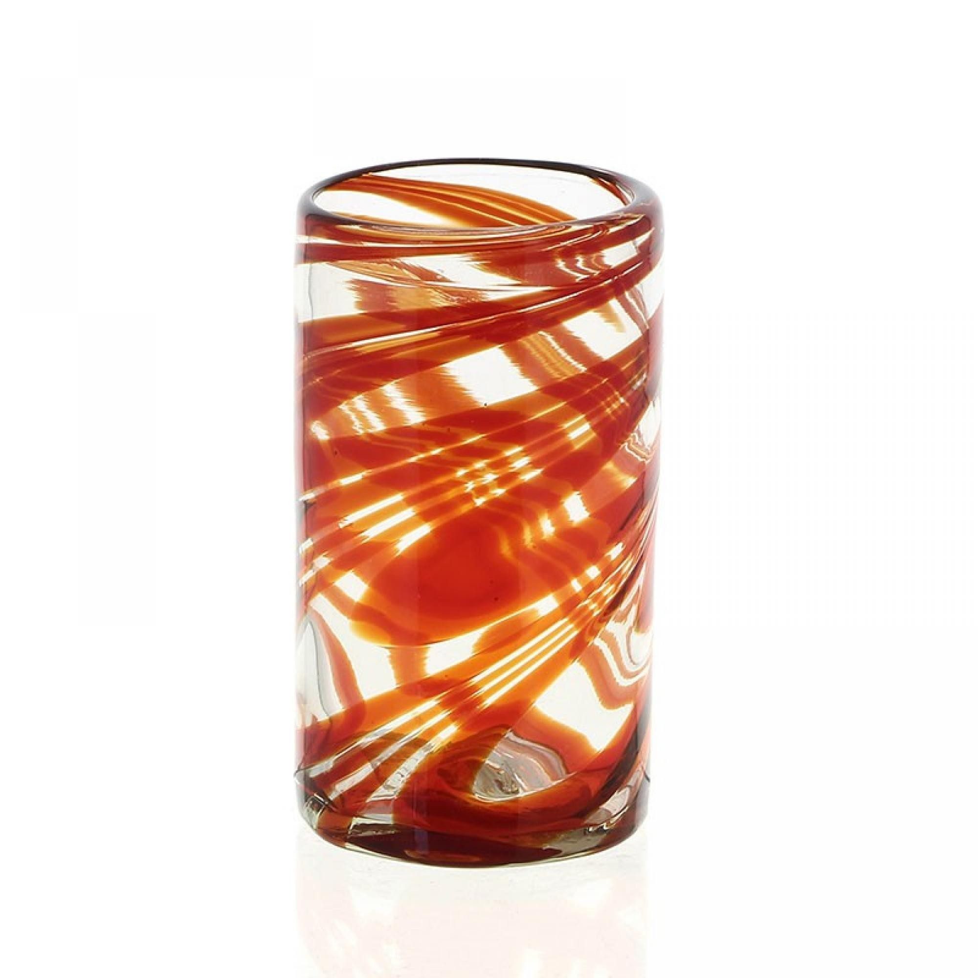 mitienda Glas Glas Longdrinkglas Fuego, mundgeblasen