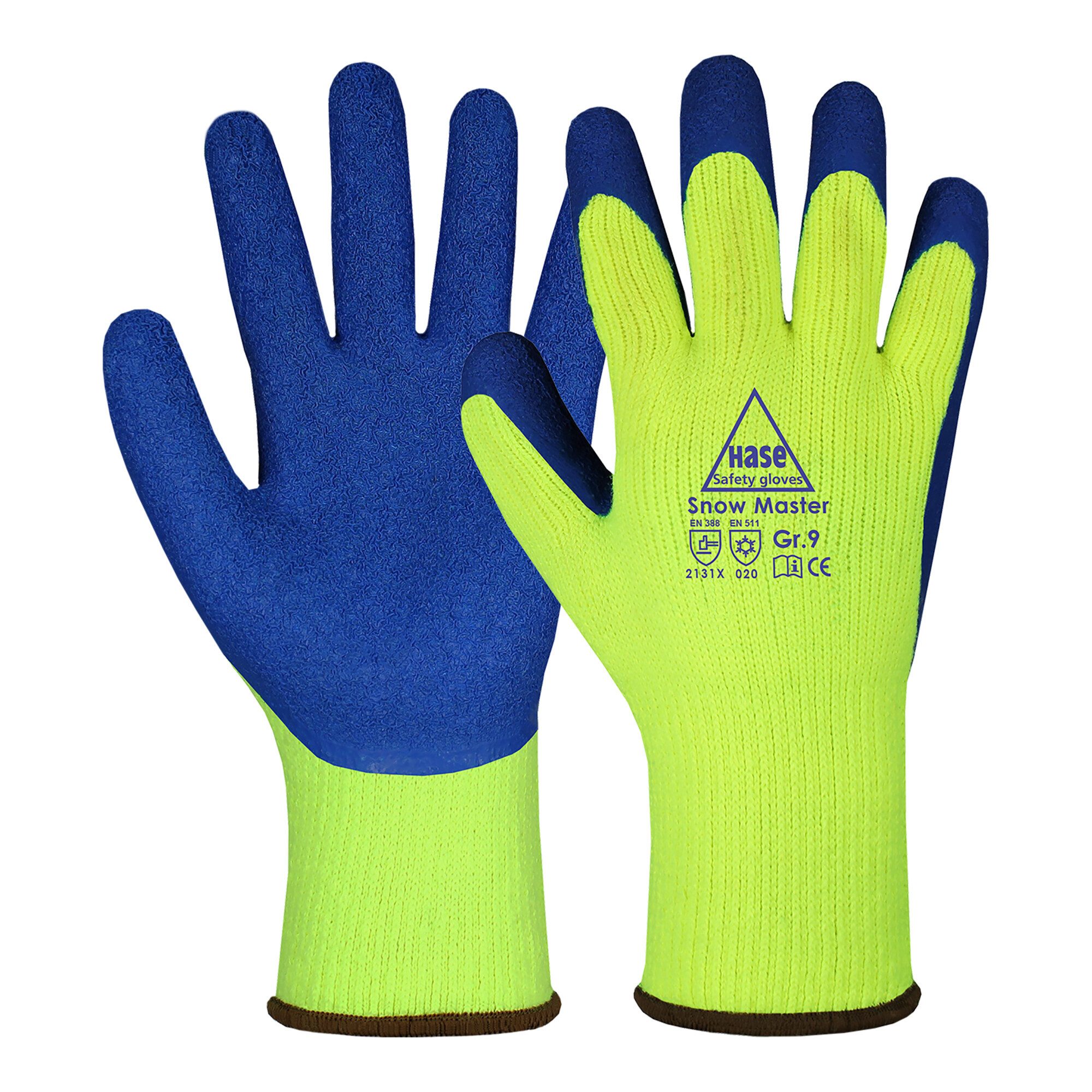 Hase Universal Hase Winterhandschuhe Snow Master Größe 9, Acryl/Latex 10 Stk