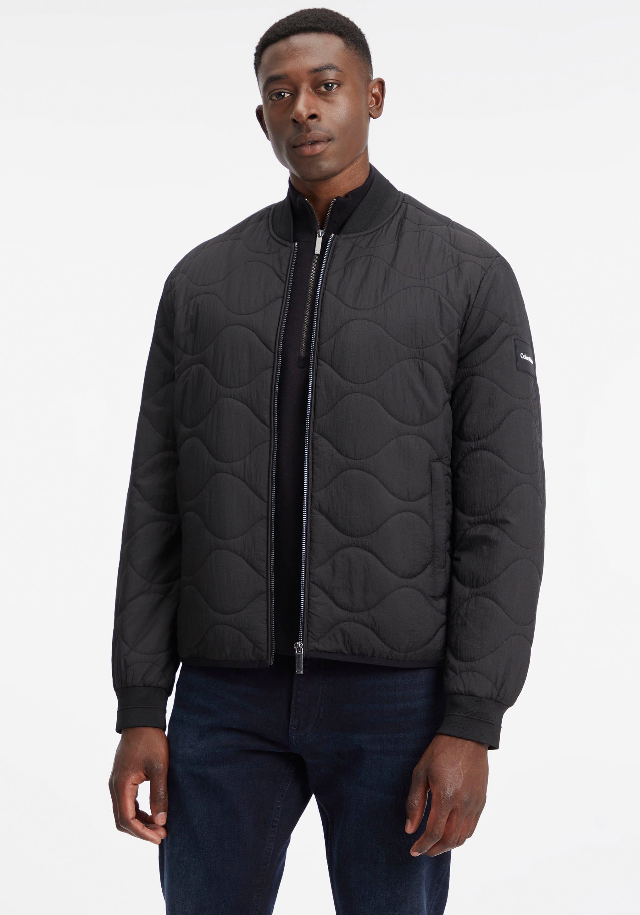 Der Ausverkauf dieses Monats QUILT Calvin Steppjacke CRINKLE Klein BOMBER wellenförmiger ONION Steppung mit