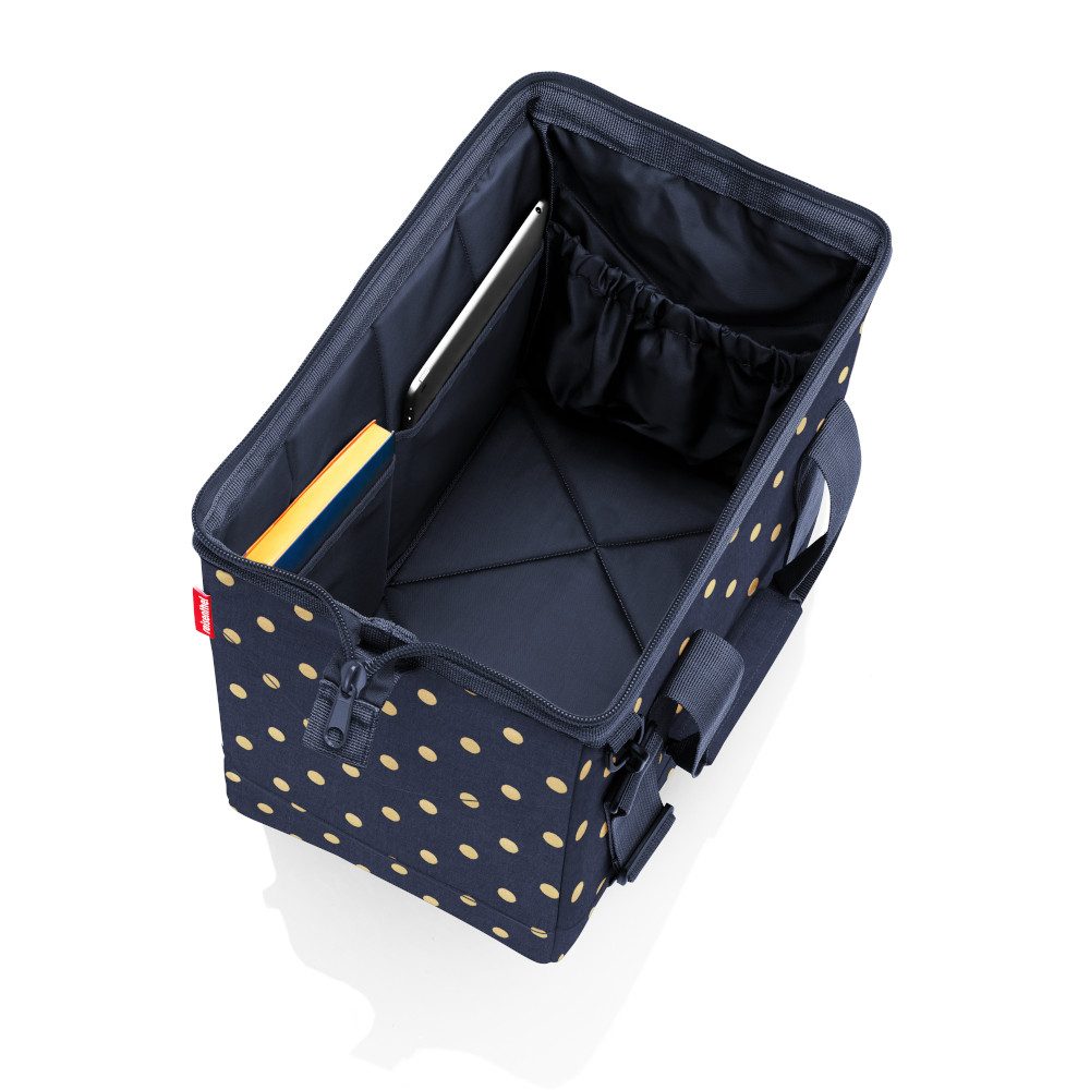 REISENTHEL® Reisetasche reisenthel allrounder M metallic dots blue MS4117 blau Reisetasche Tas
