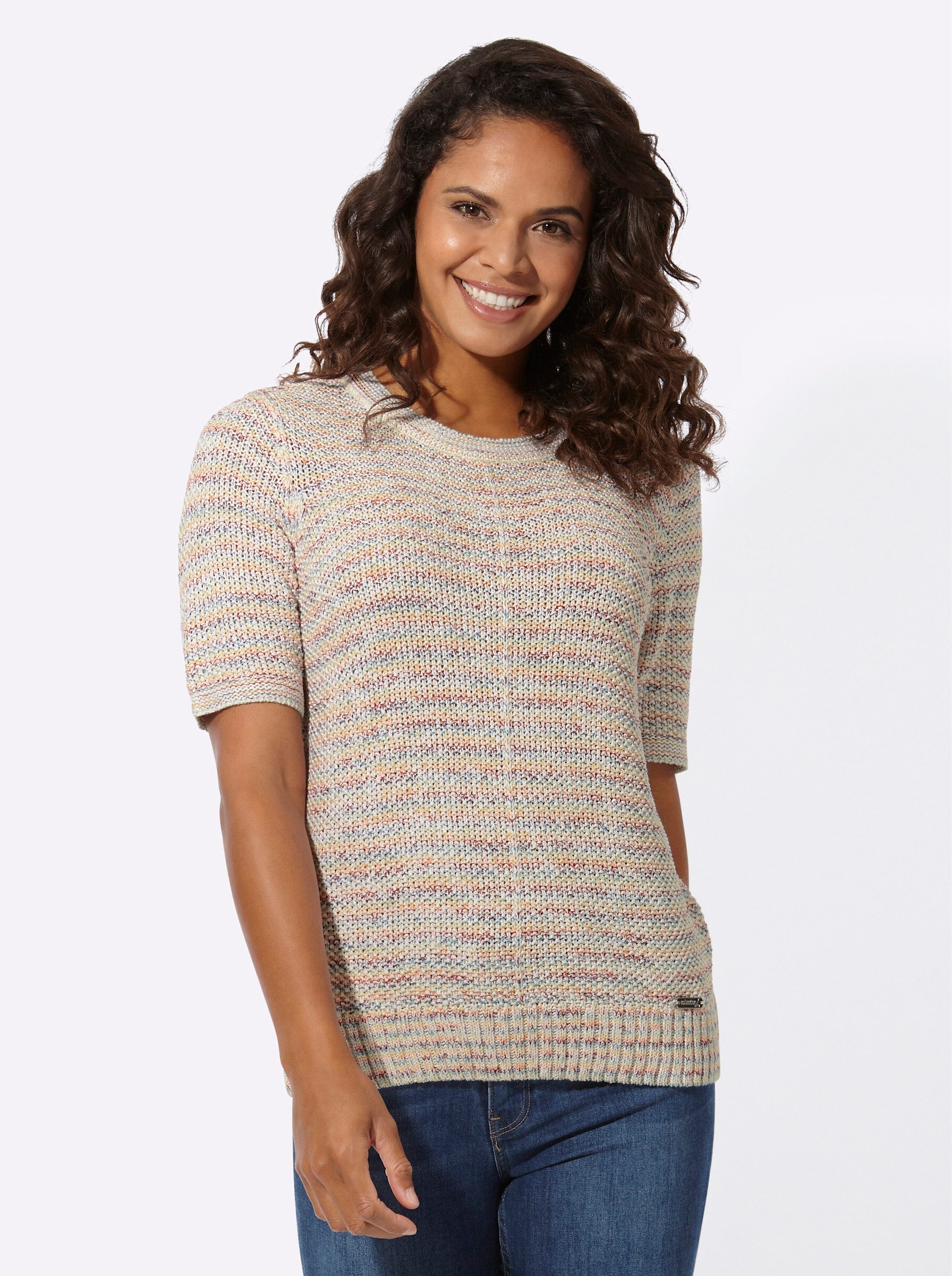 Strickpullover Kurzarmpullover
