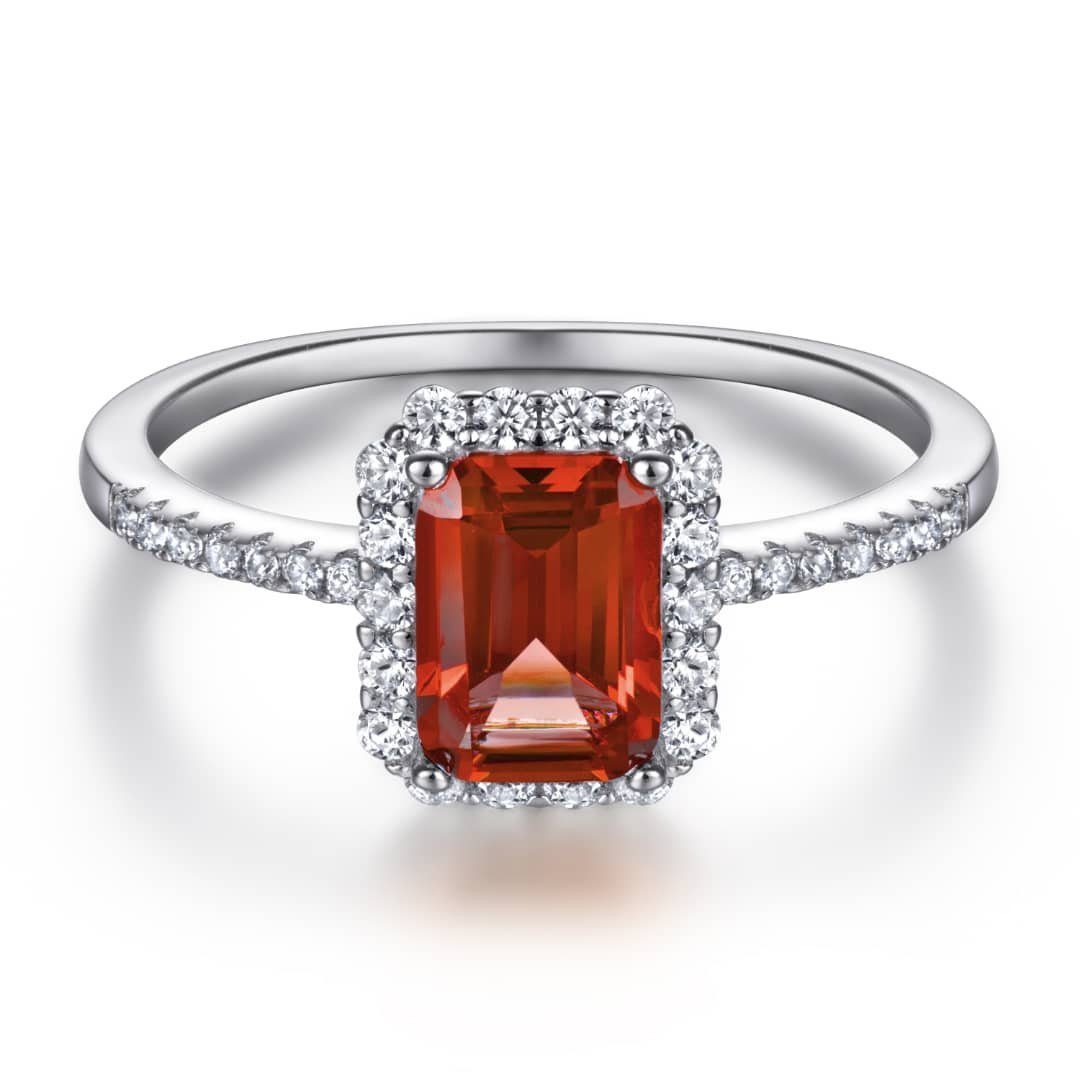 Lisandra Scott Silberring Damenring in 925 Sterling Silber mit Rubin rotem günstig online kaufen