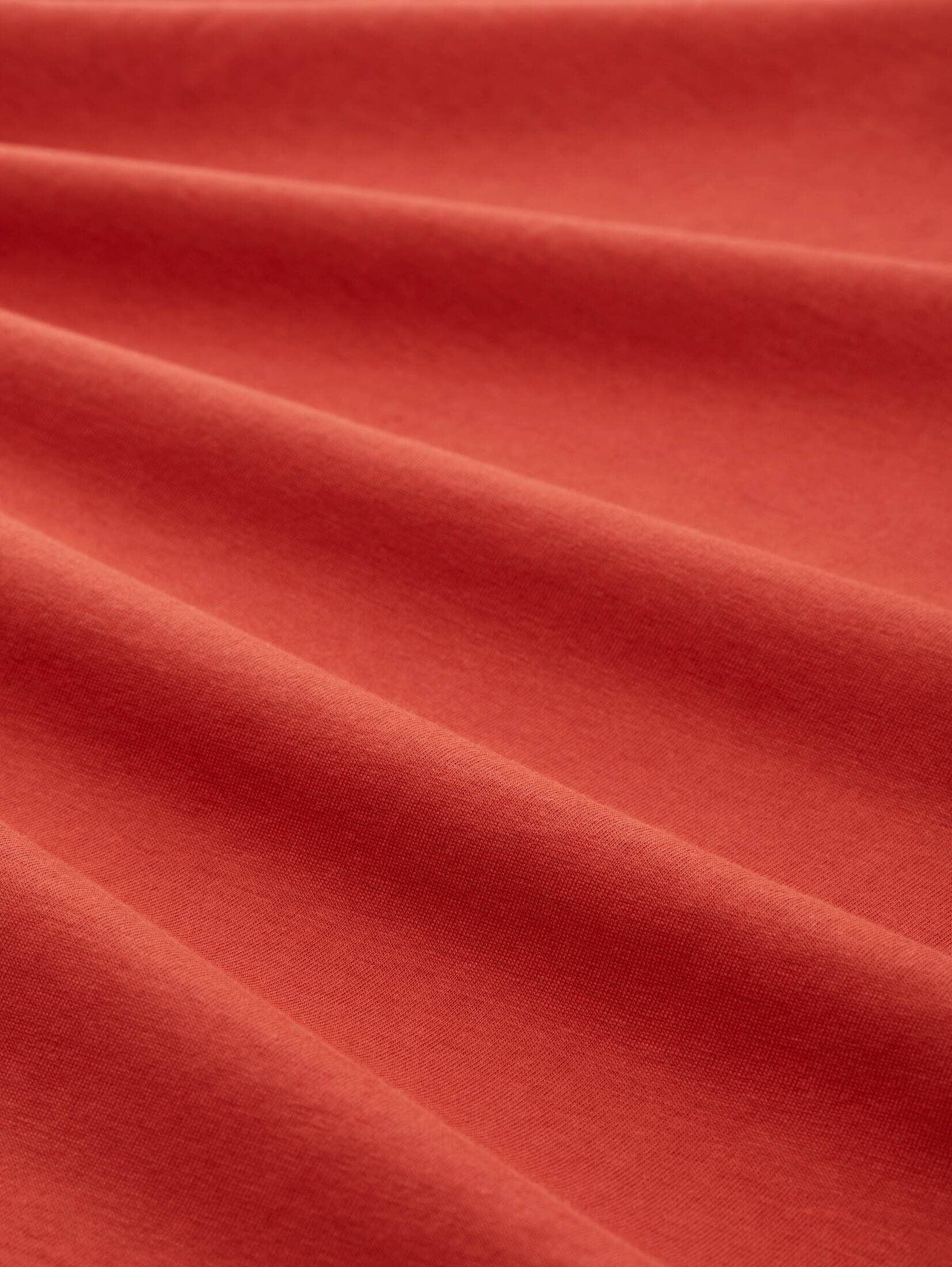 velvet T-Shirt TOM Langarmshirt TAILOR red
