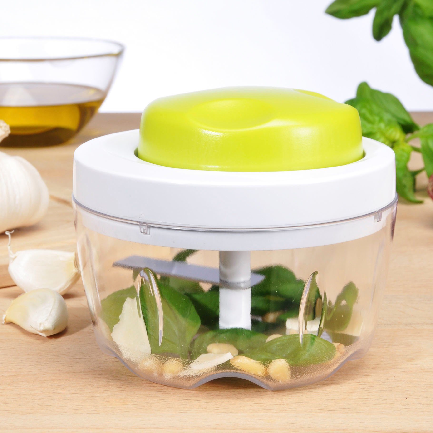 Haushalt International Измельчитель лука Zwiebel - und Multihacker 2 doppelseitige Klingen aus Edelstahl