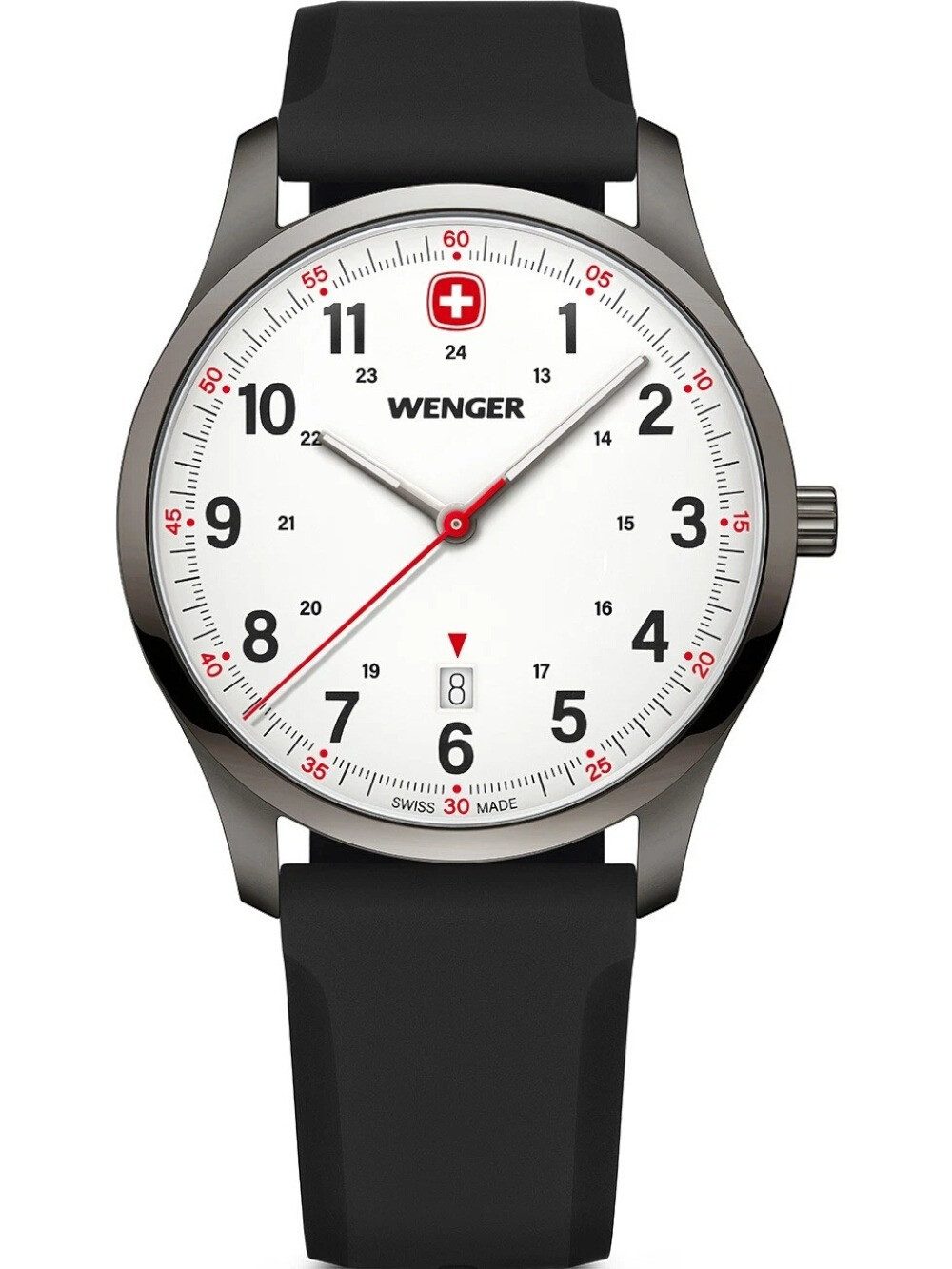 Wenger Quarzuhr Wenger 01.1441.132 Herrenuhr City Sport 42mm 5ATM Wenger 01.1441.132 Herrenuhr City Sport 42mm 5ATM