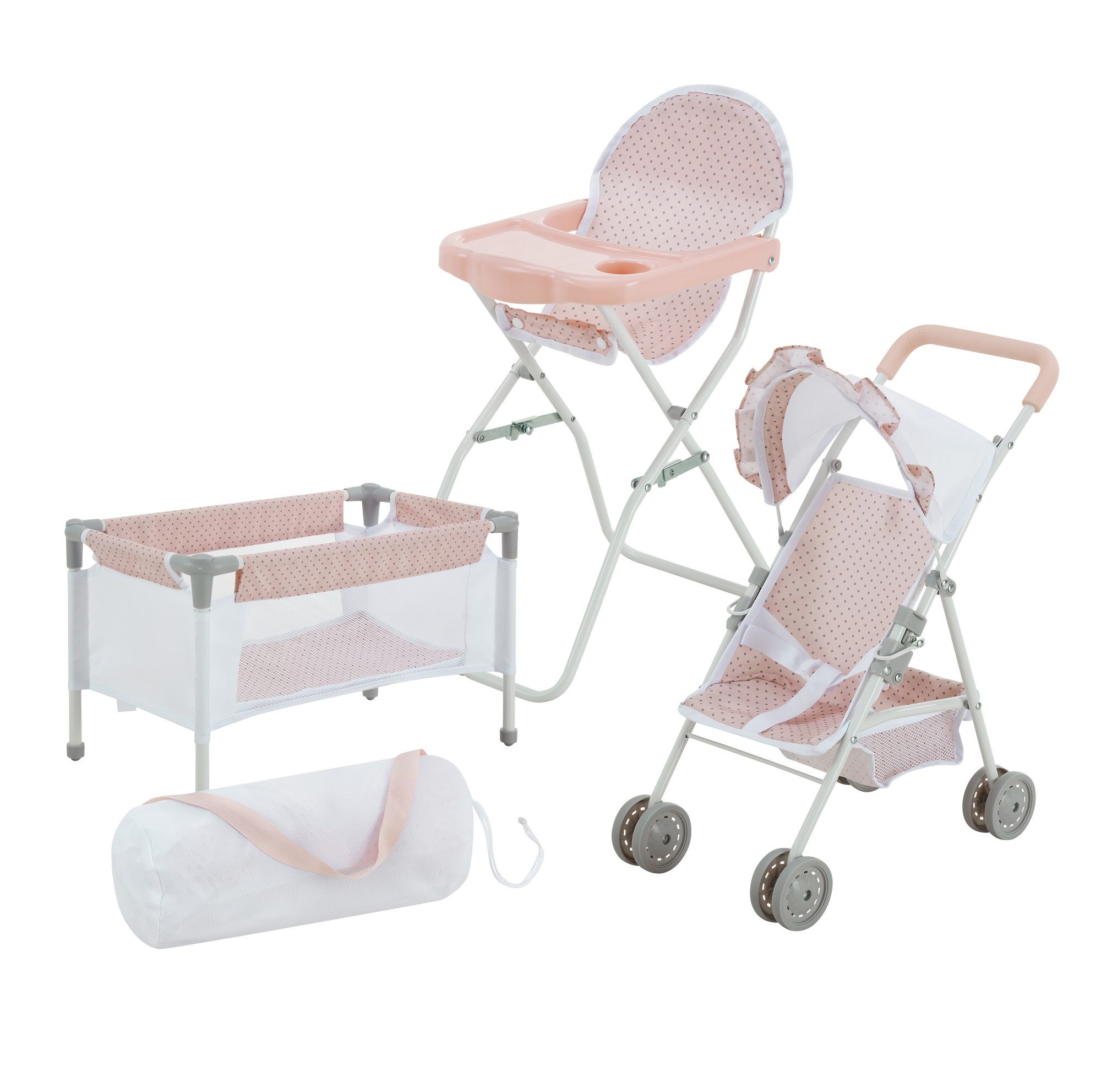 TEAMSON™ KIDS    Puppen Pflegecenter 3-tlg Baby-Set Bett Hochstuhl et Kinde günstig online kaufen