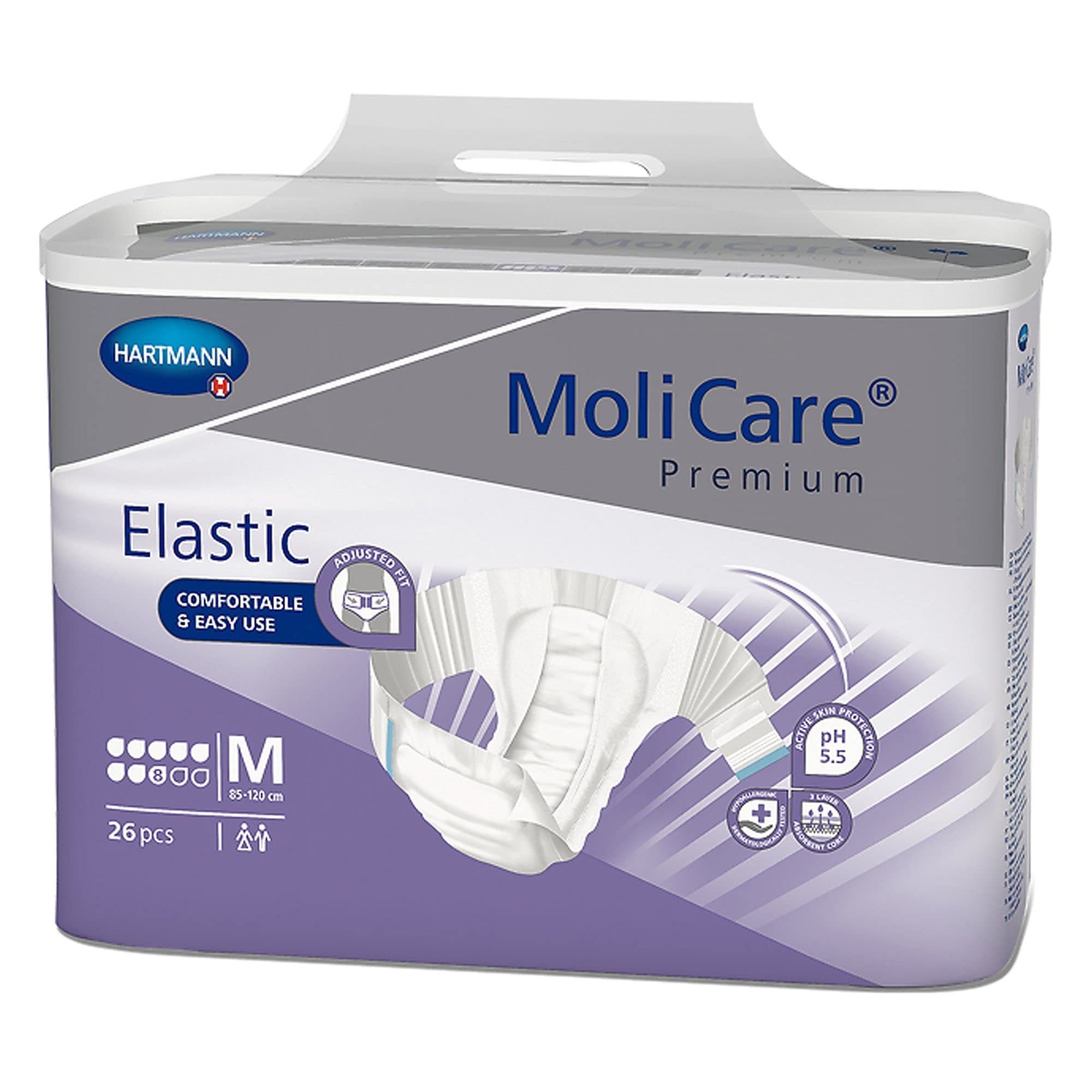 PAUL HARTMANN AG Inkontinenzslip MoliCare Premium Elastic 8 Tropfen, M