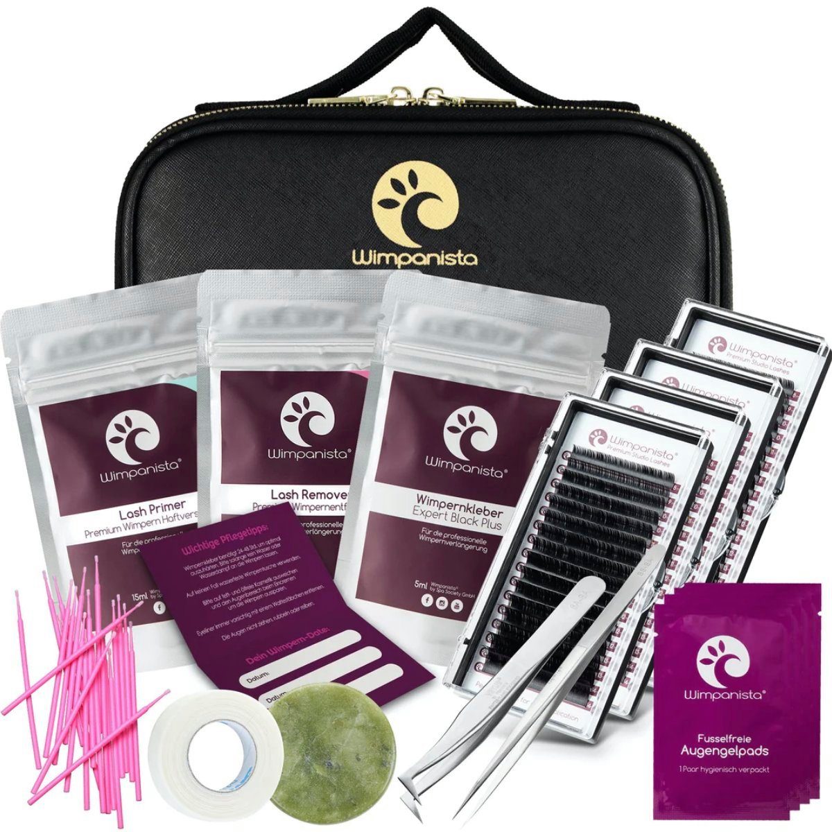 Einzelwimpern Wimpernverlängerung Set Volumentechnik