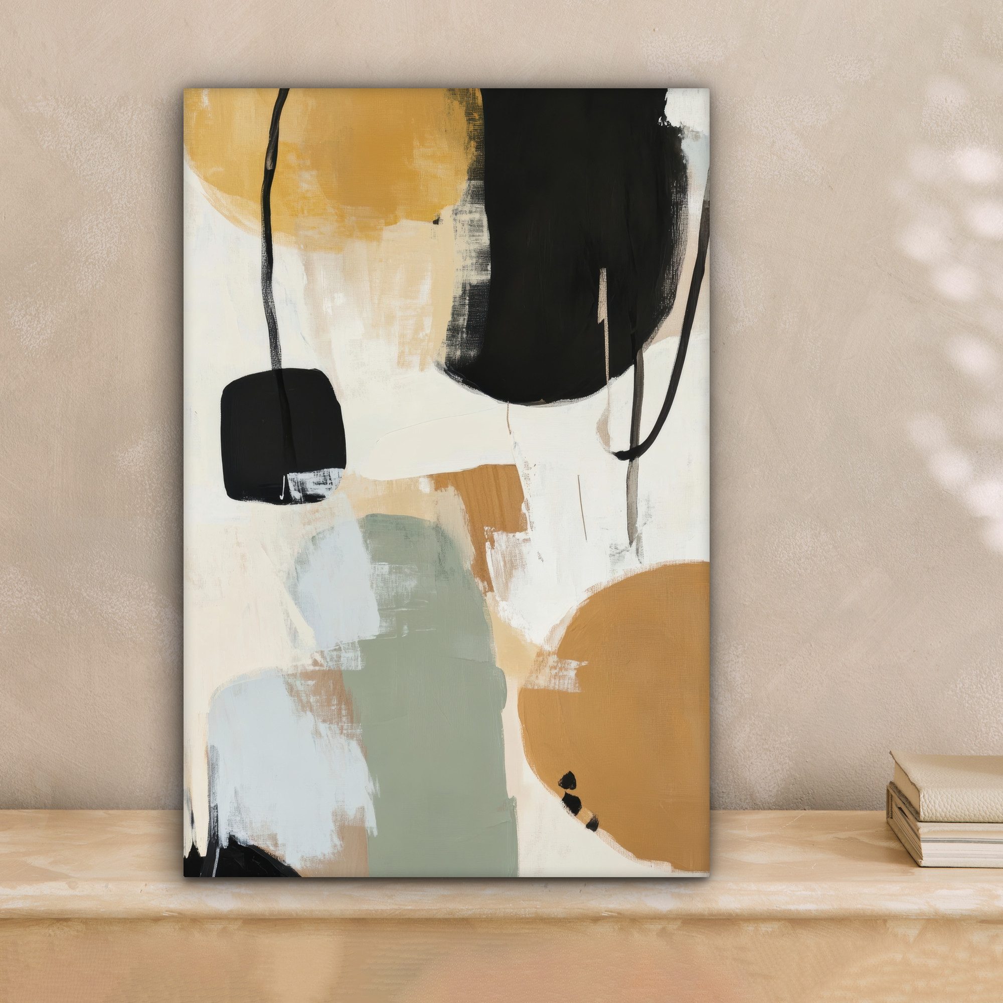 OneMillionCanvasses® Leinwandbild Farbe - Abstrakt - Farben, Fotodruck (1 S günstig online kaufen