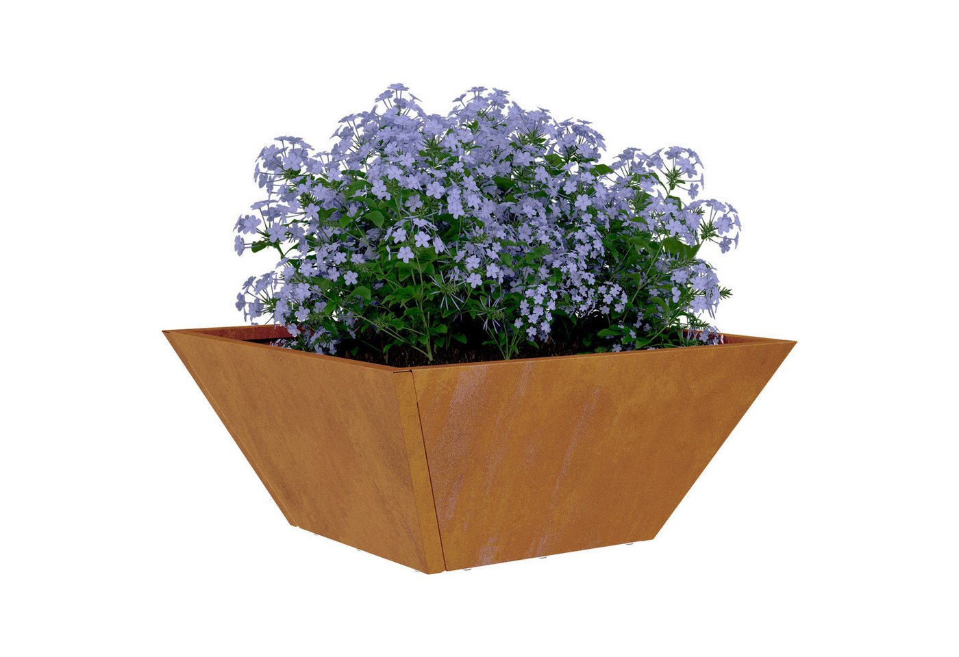 Thumbnail - vidaXL Blumentopf Garten Schalenpflanzer, 5 Stück, 35 x 35 x 15 cm, wetterfester Stahl. (5 St)